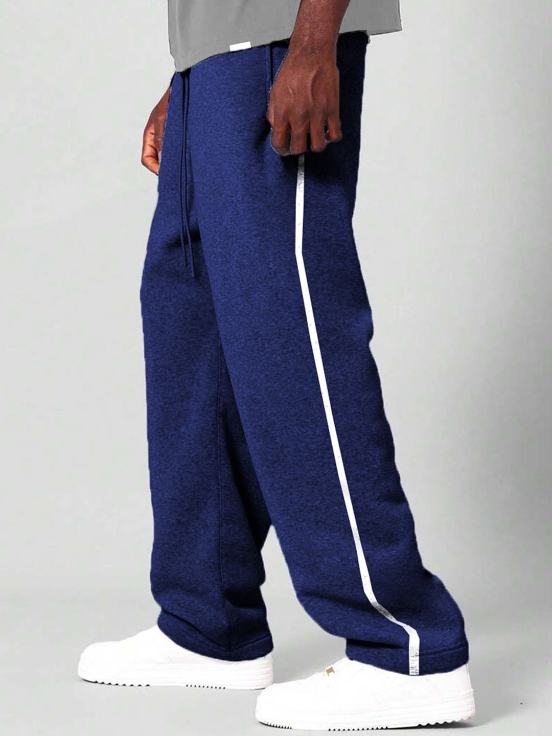 

Tees Da Men Pure Cotton Relaxed Fit Track Pants, Navy blue