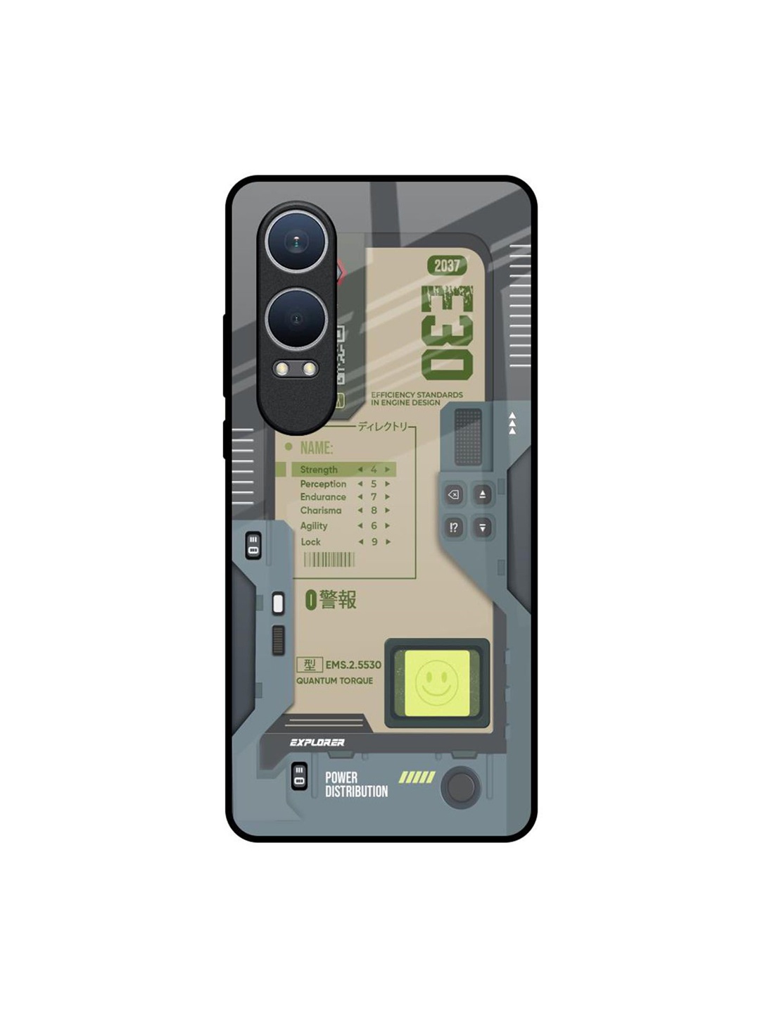 

QRIOH Art Station OnePlus Nord CE4 Lite 5G Impact Resistant Back Case, Grey