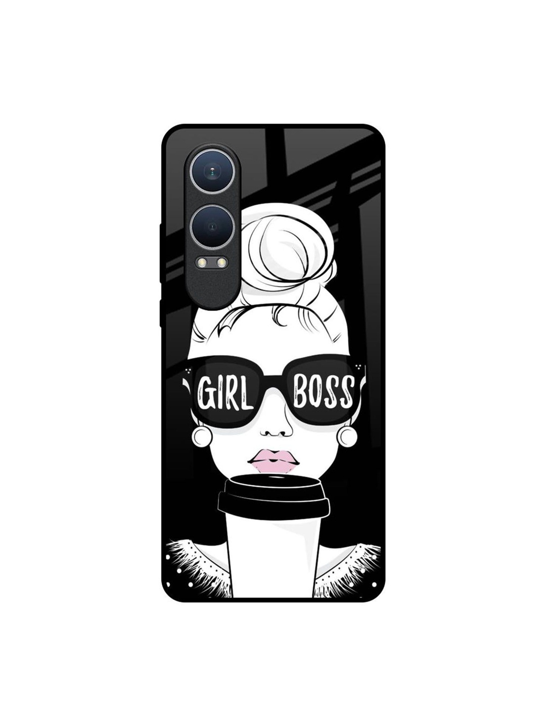 

QRIOH Girl Boss OnePlus Nord CE4 Lite 5G Impact Resistant Back Case, White