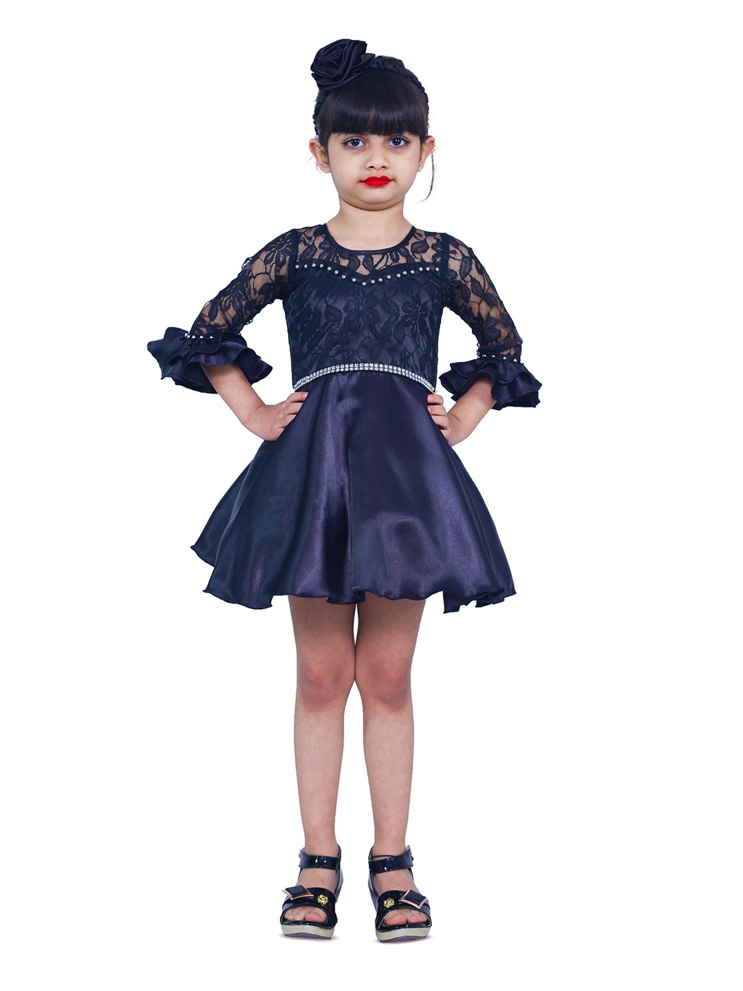 

Wow Princess Girls A-Line Dress, Navy blue