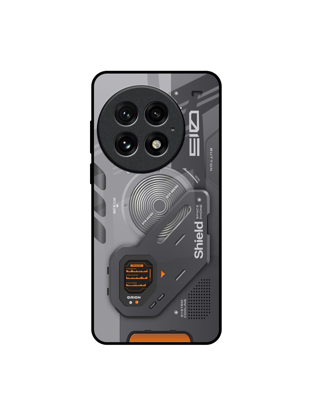 

QRIOH Tech Lifestyle OnePlus 13 Impact Resistant Back Case, Grey