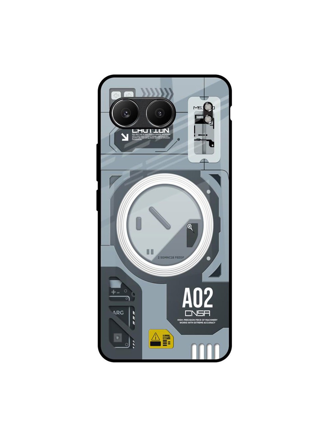 

QRIOH Modern Technology OnePlus Nord 4 5G Impact Resistant Back Case, Grey