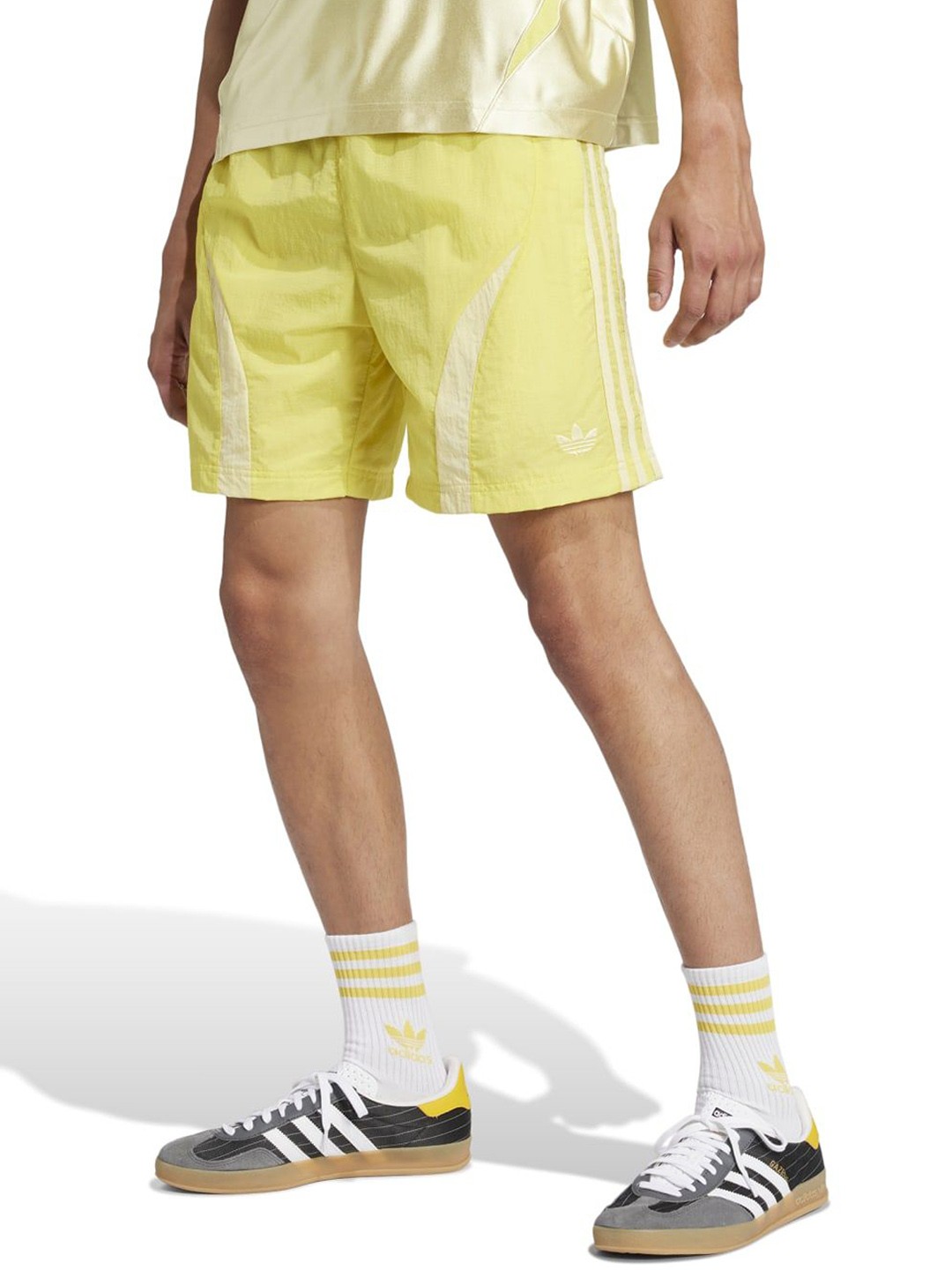 

ADIDAS Originals Men Printed Training or Gym Shorts, Yellow