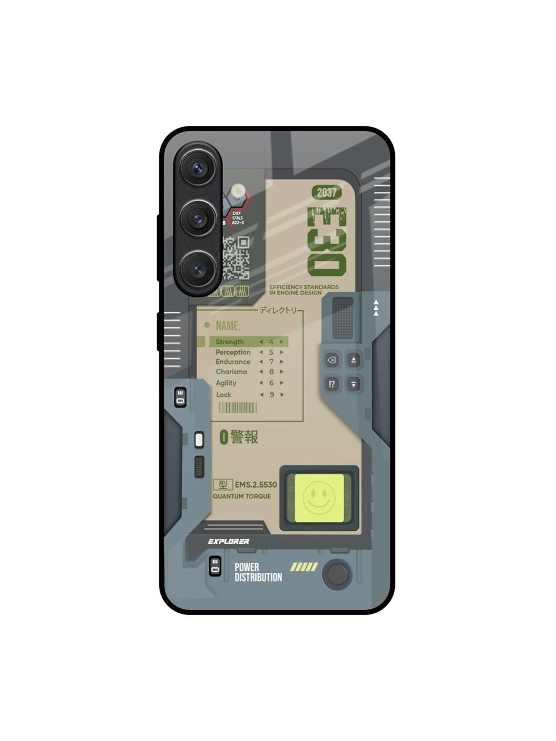 

QRIOH Art Station Samsung Galaxy S25 5G Impact Resistant Back Case, Grey