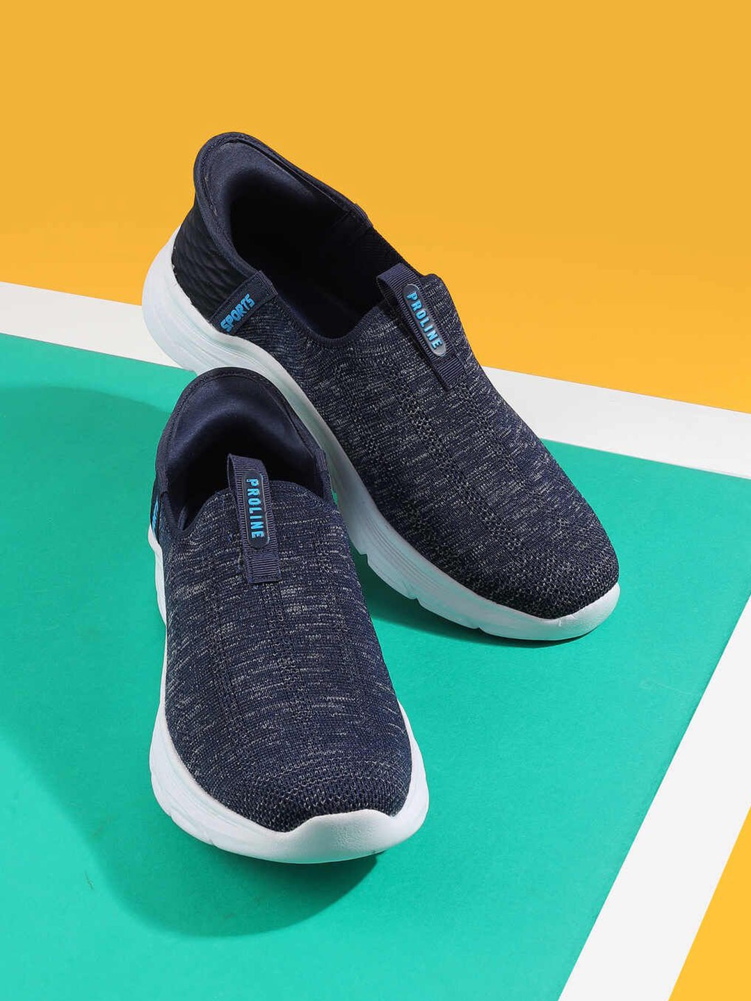 

Proline Men Walking Slip-On Shoes, Blue