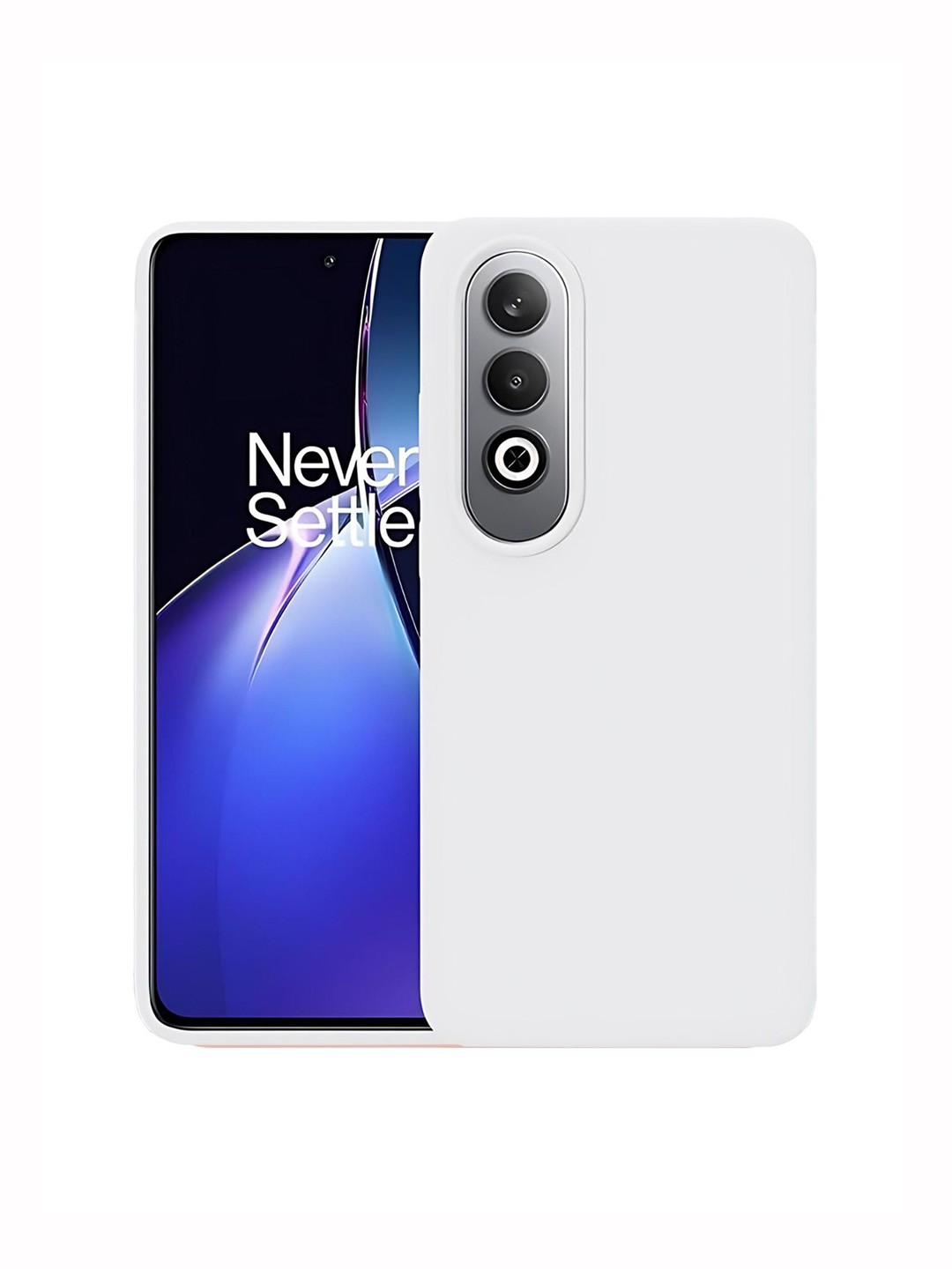 

LIRAMARK Solid OnePlus Nord CE4 5G Impact Resistant Back Case, White