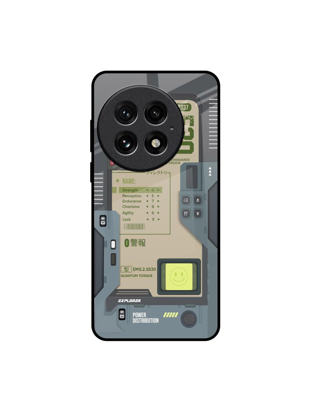 

QRIOH Art Station OnePlus 13 Impact Resistant Back Case, Grey