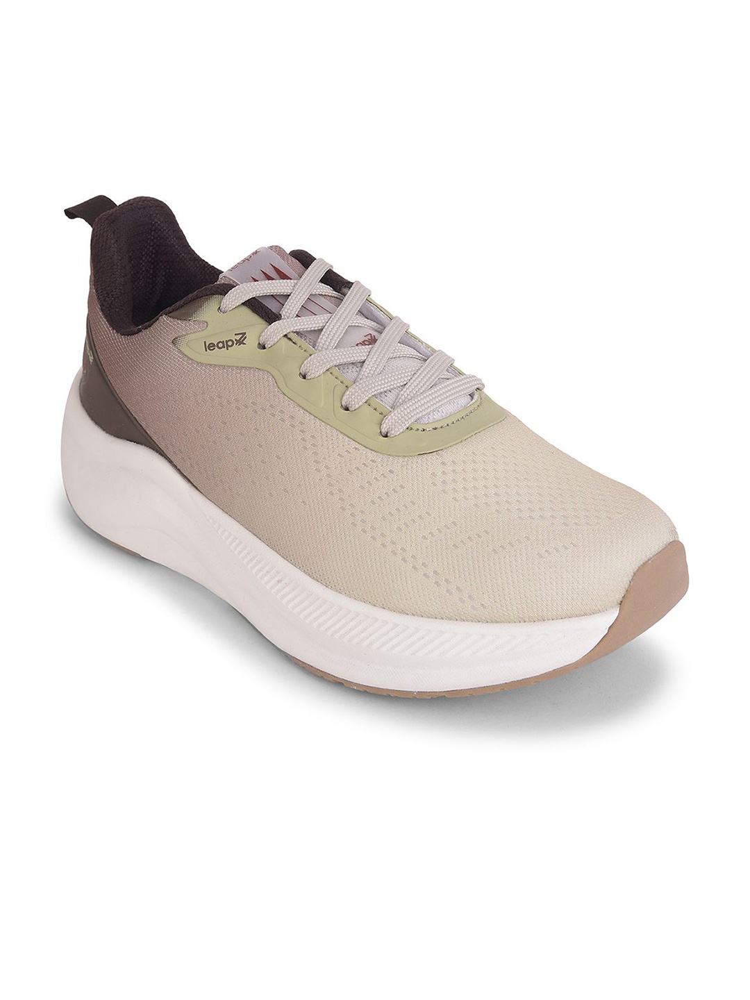 

Liberty Men Textile Running Non-Marking Shoes, Beige