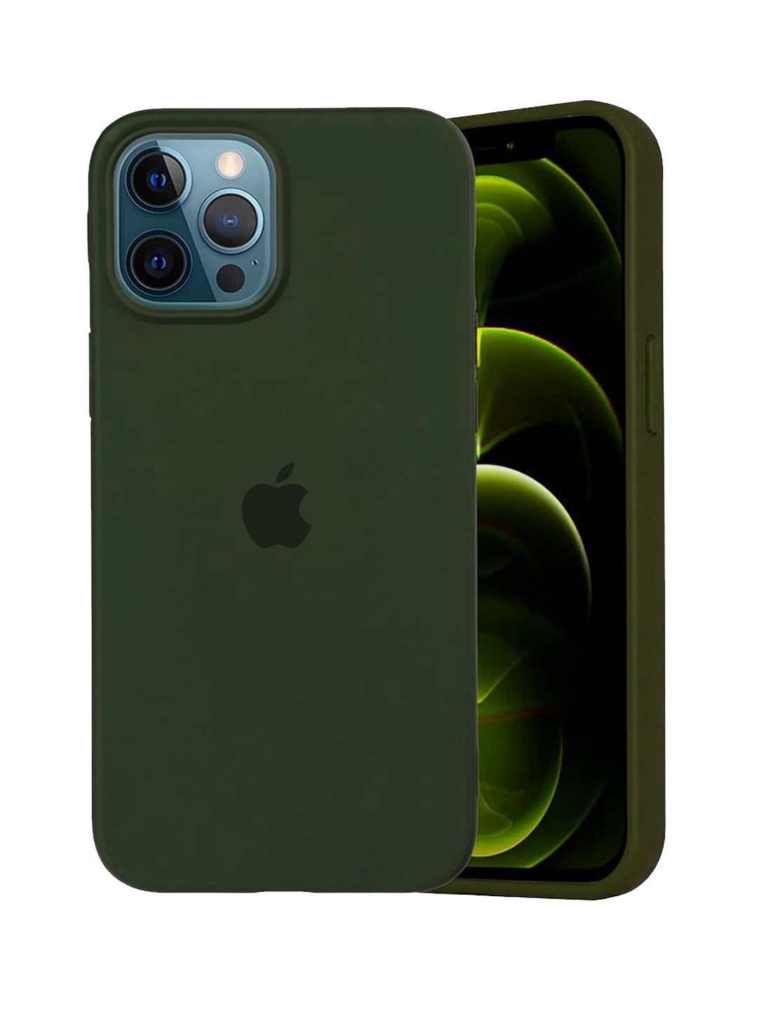 

TREEMODA Solid iPhone 15 Pro Impact Resistant Back Case, Green