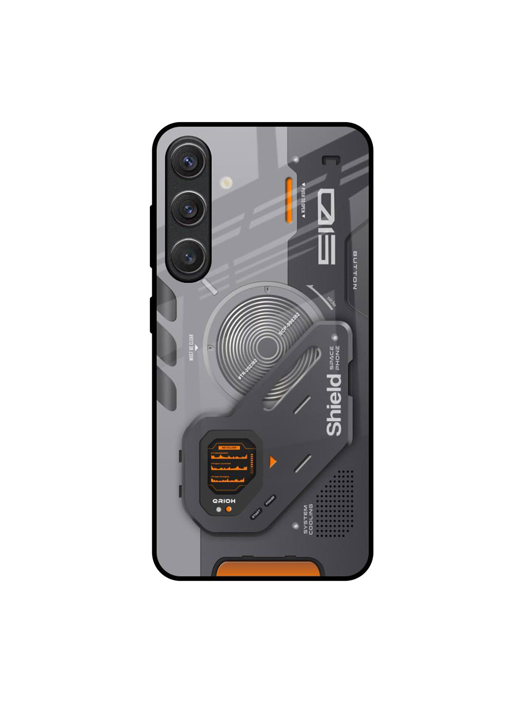 

QRIOH Tech Lifestyle Samsung Galaxy S25 5G Impact Resistant Back Case, Grey