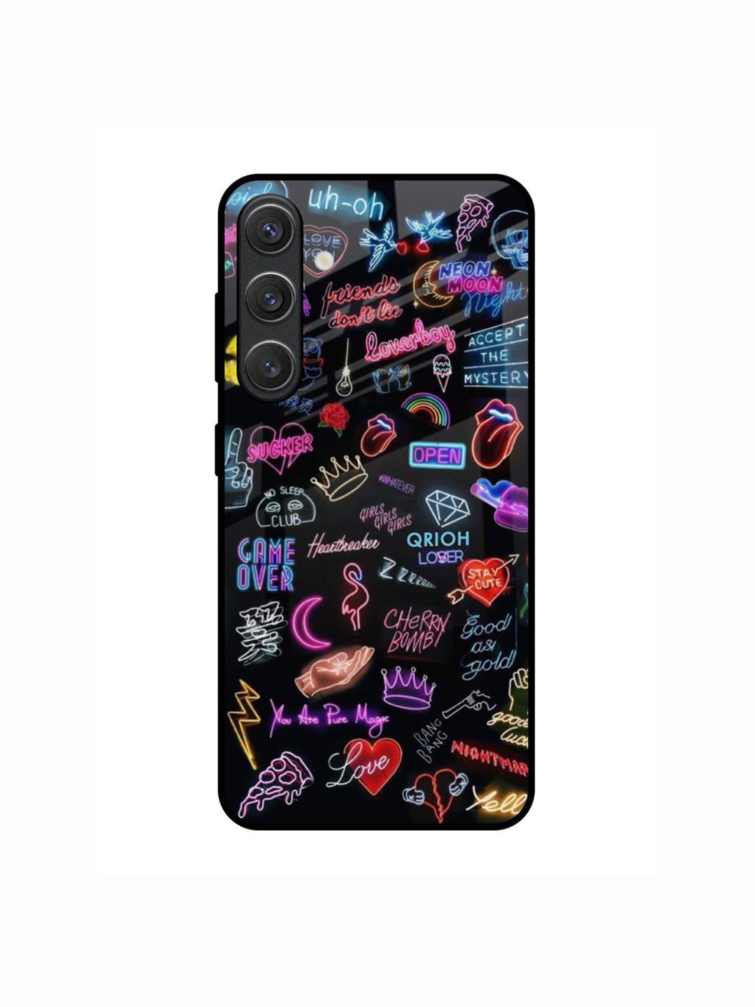 

QRIOH Accept The Mystery Samsung Galaxy S25 5G Impact Resistant Back Case, Black