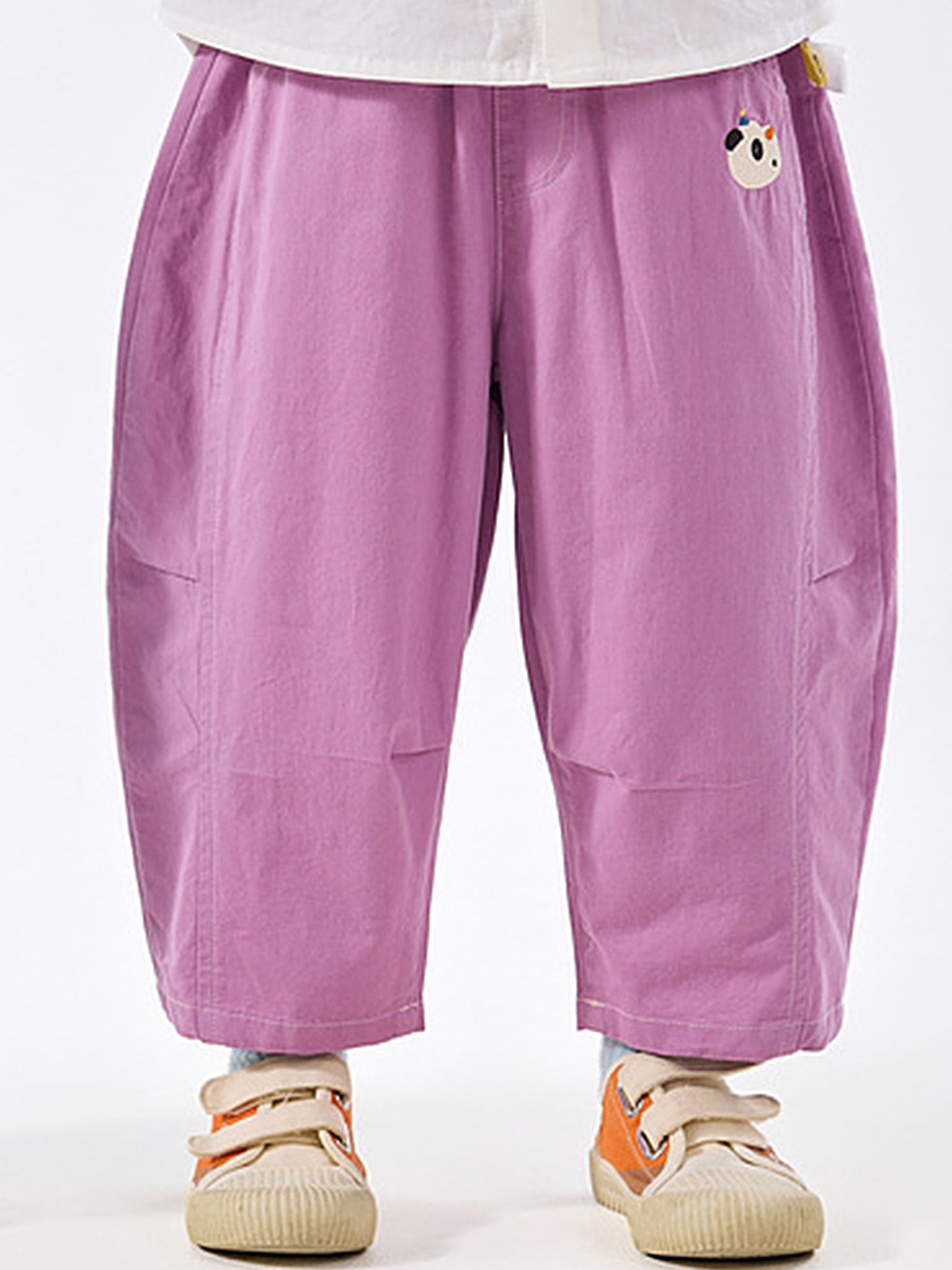 

LULU & SKY Unisex Kids Mom Fit High-Rise Trousers, Pink