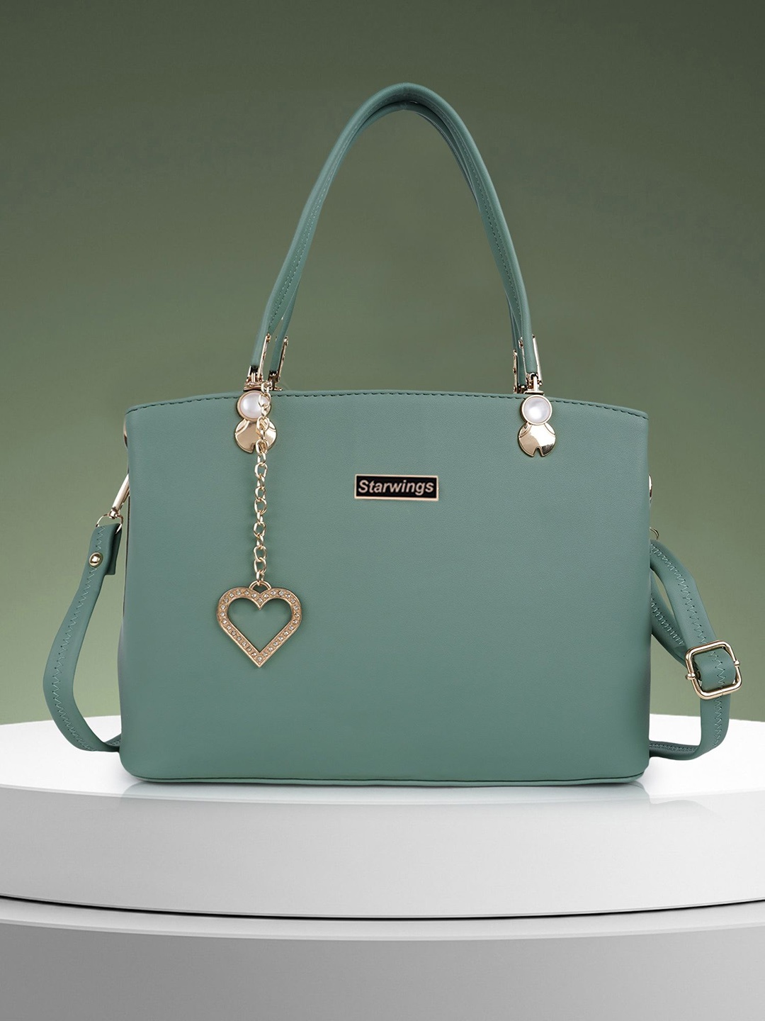 

STARWINGS Structured Satchel, Sea green