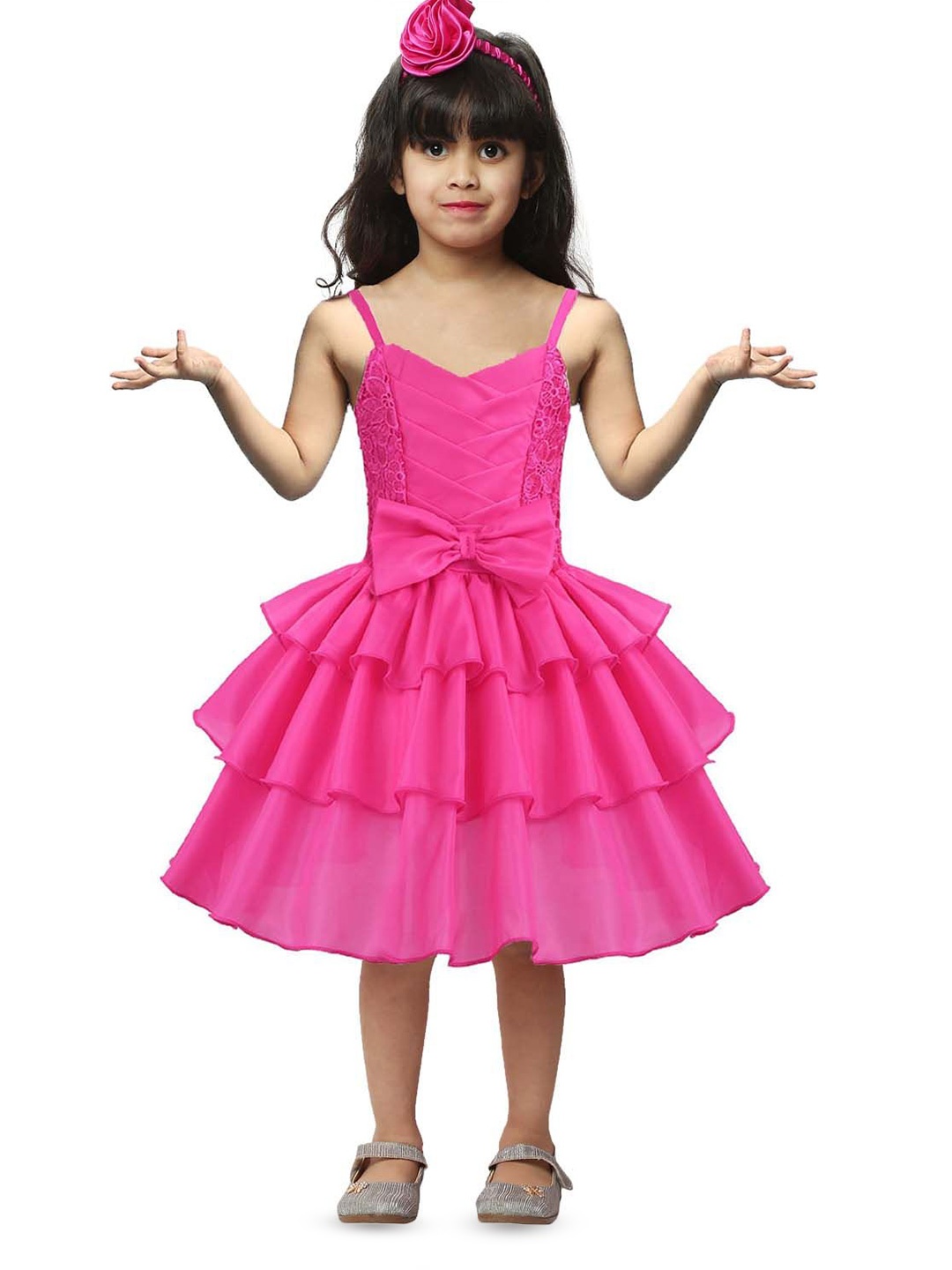 

Wow Princess Satin A-Line Dress, Pink