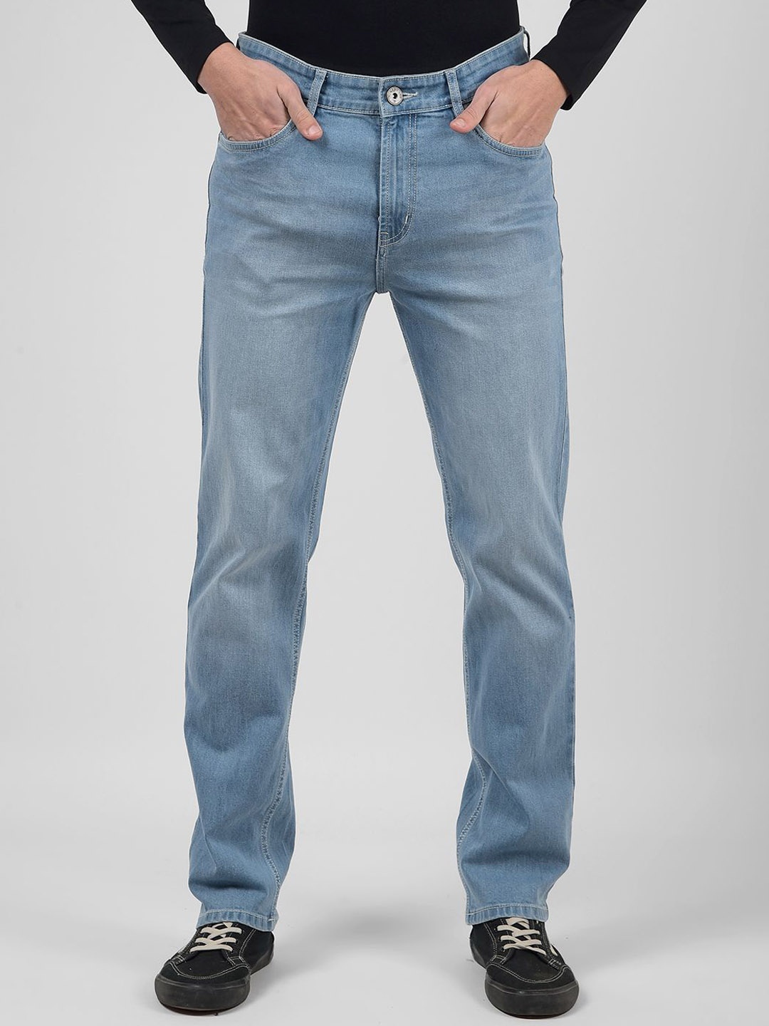 

Numero Uno Men Slim Fit Light Fade Stretchable Jeans, Blue