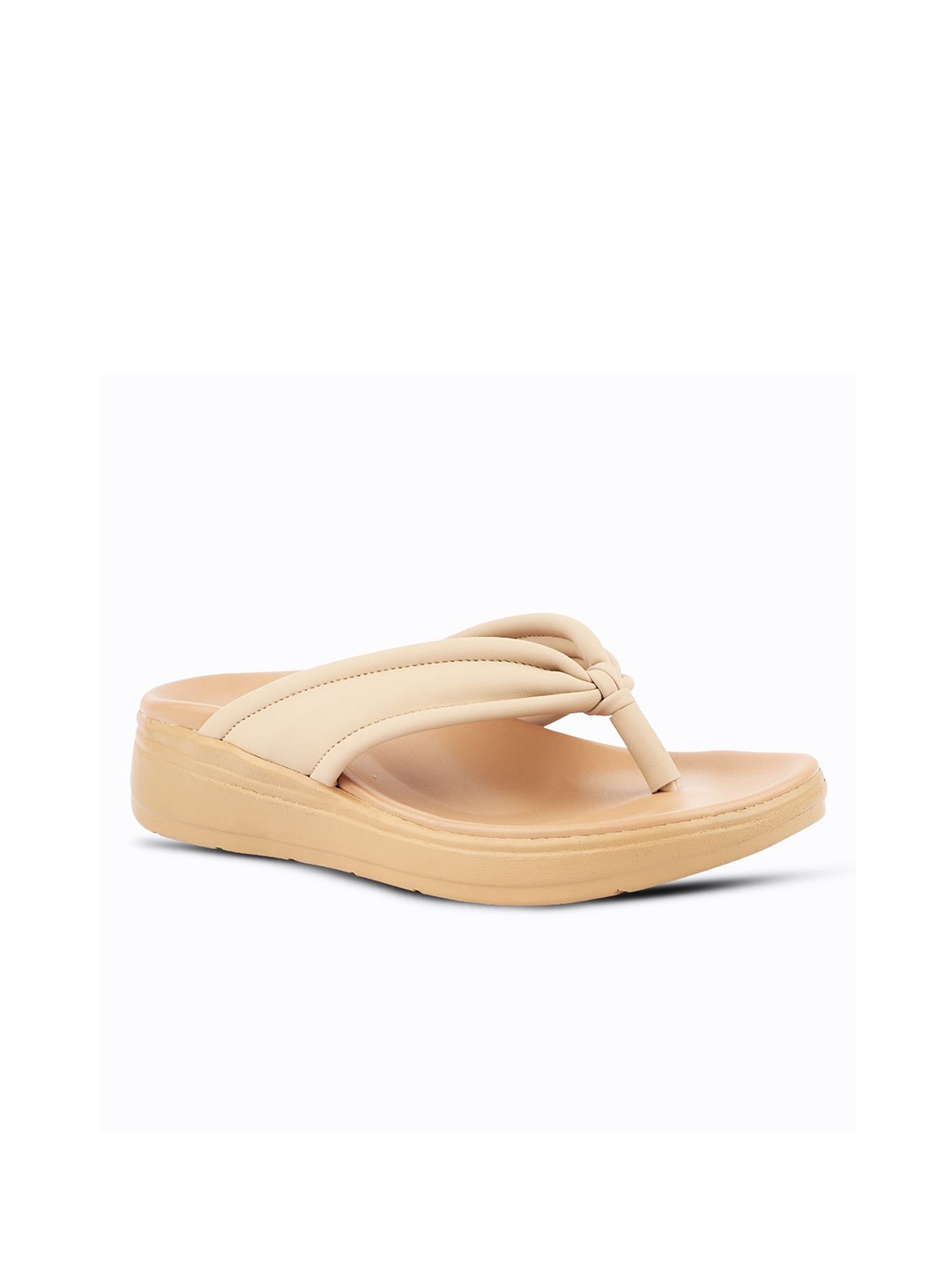 

MEDIFEET Women Thong Flip-Flops, Beige