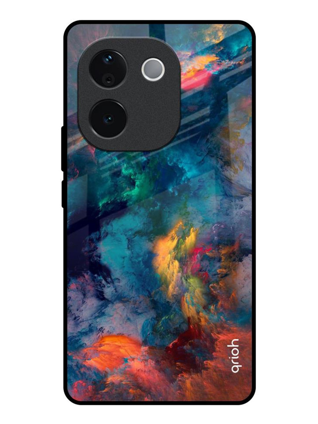 

QRIOH Cloudburst Vivo T3 Pro 5G Impact Resistant Back Case, Blue