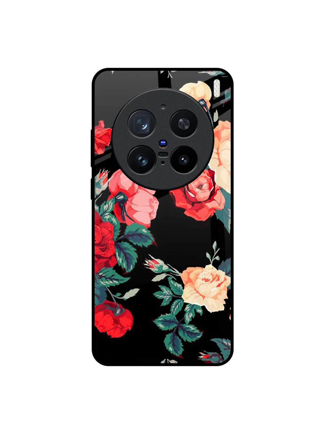 

QRIOH Floral Bunch Vivo X200 Pro 5G Impact Resistant Back Case, Black