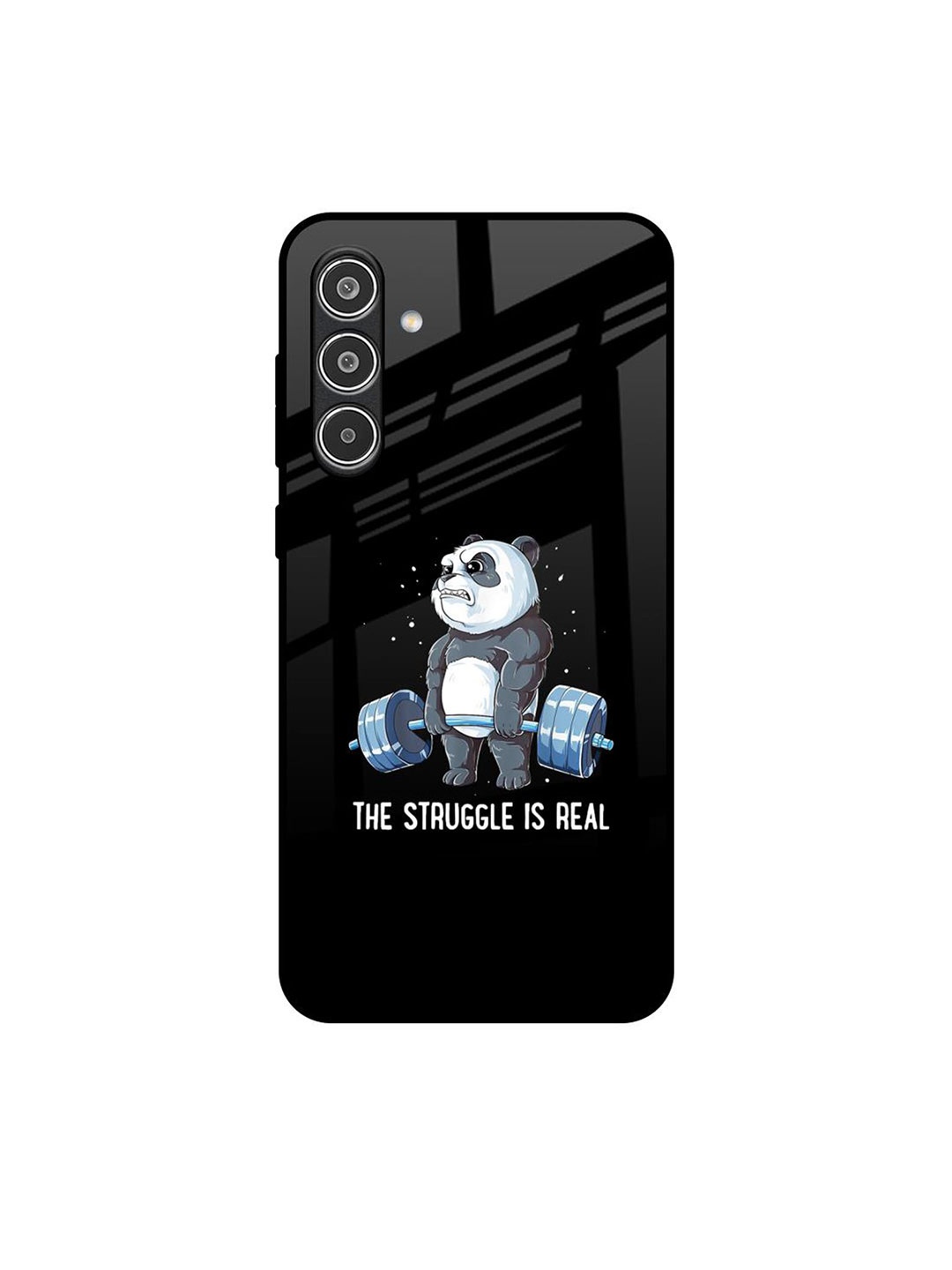 

QRIOH Real Struggle Real Samsung Galaxy A56 5G Impact Resistant Back Case, Black