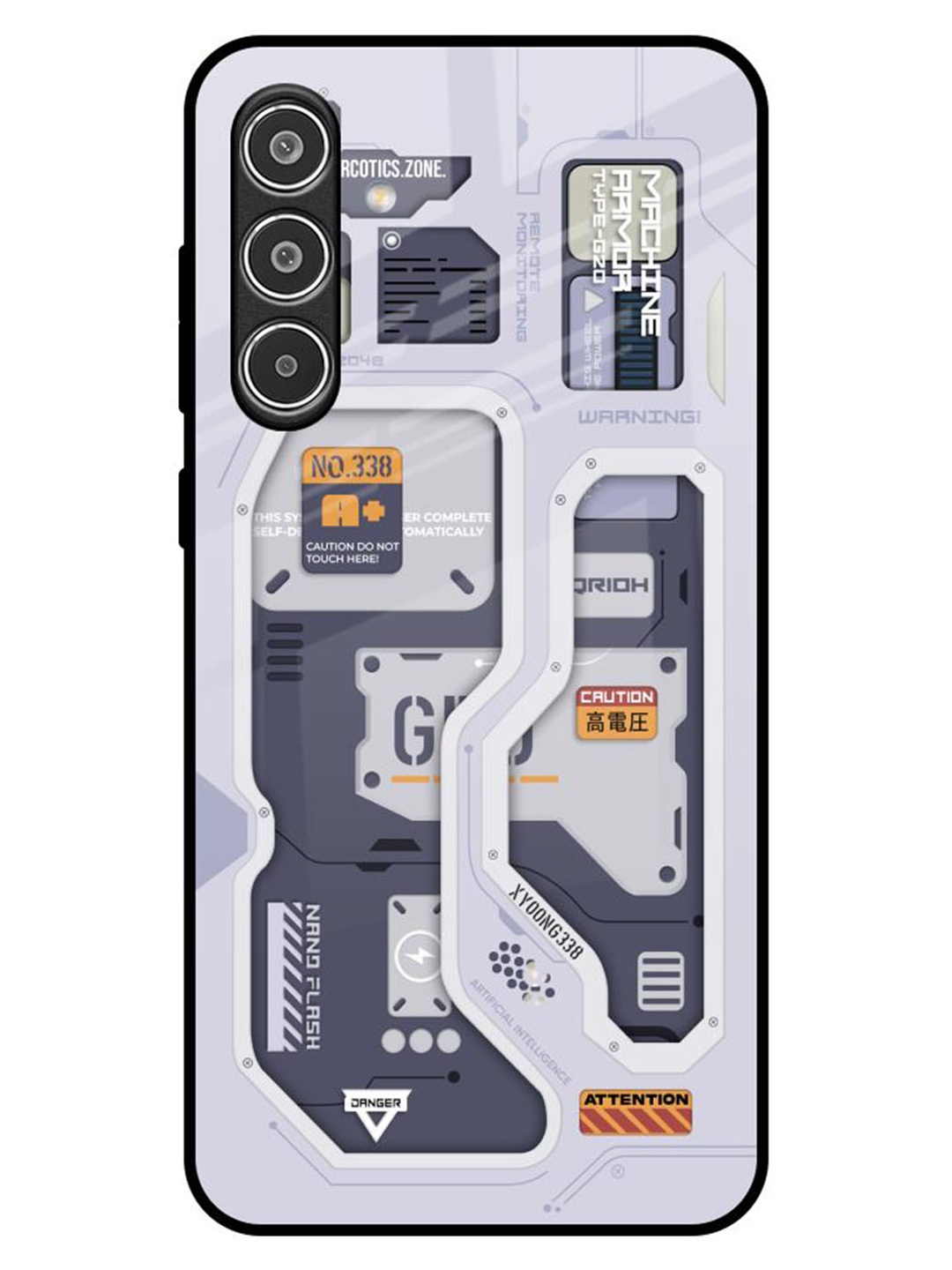 

QRIOH Tech Savvy Samsung Galaxy A56 5G Impact Resistant Back Case, Grey