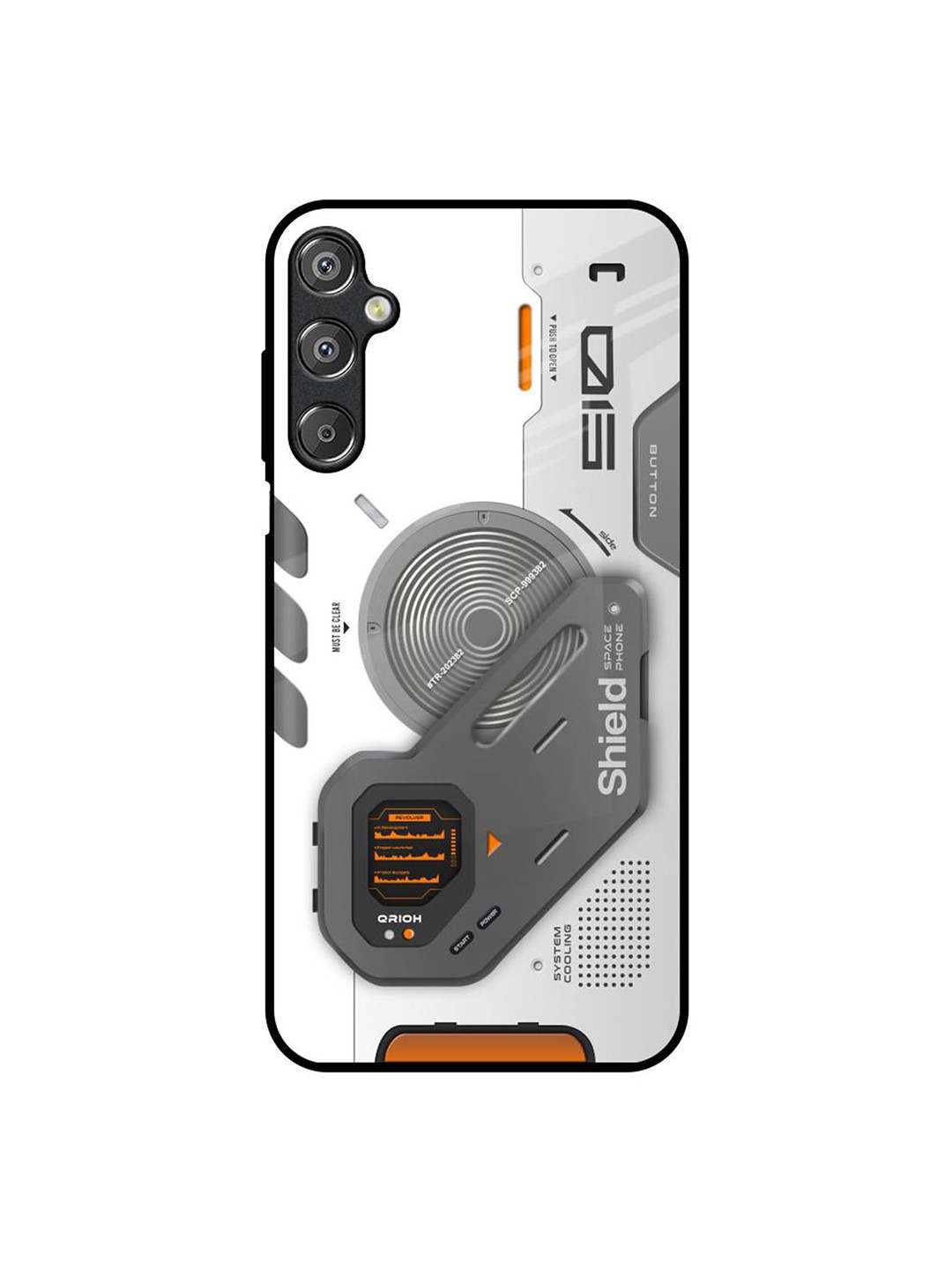 

QRIOH Liberty Cyber Samsung Galaxy F15 5G Impact Resistant Back Case, White
