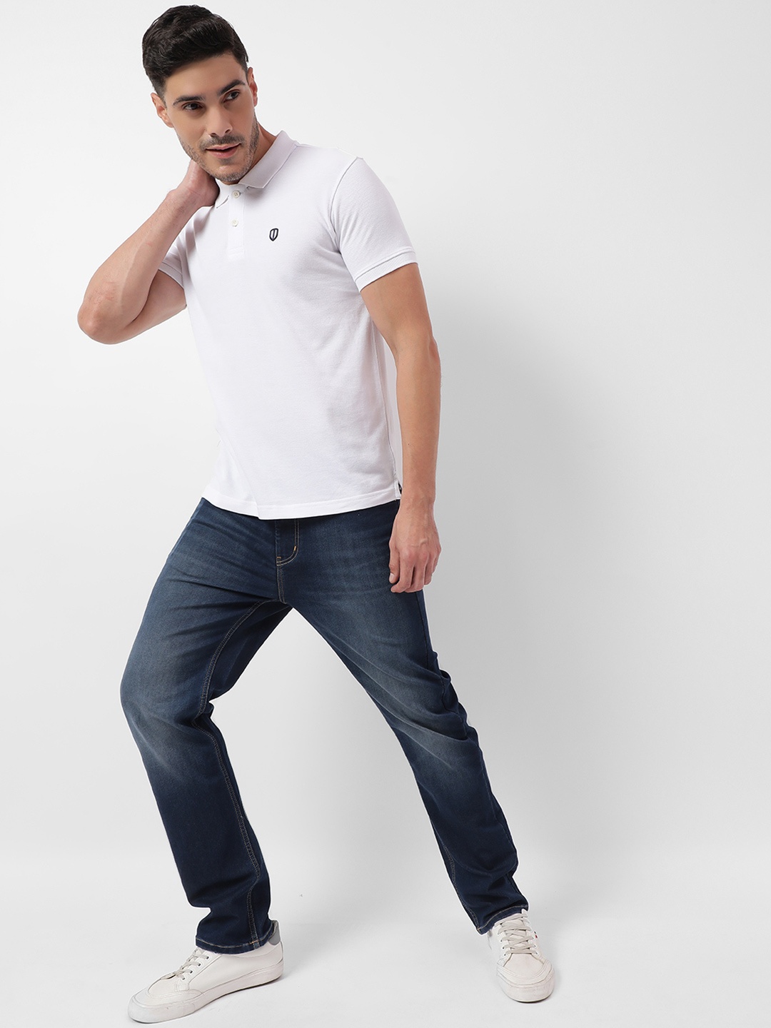 

Numero Uno Men Mid-Rise Clean Look Light Fade Slim Fit Stretchable Jeans, Blue