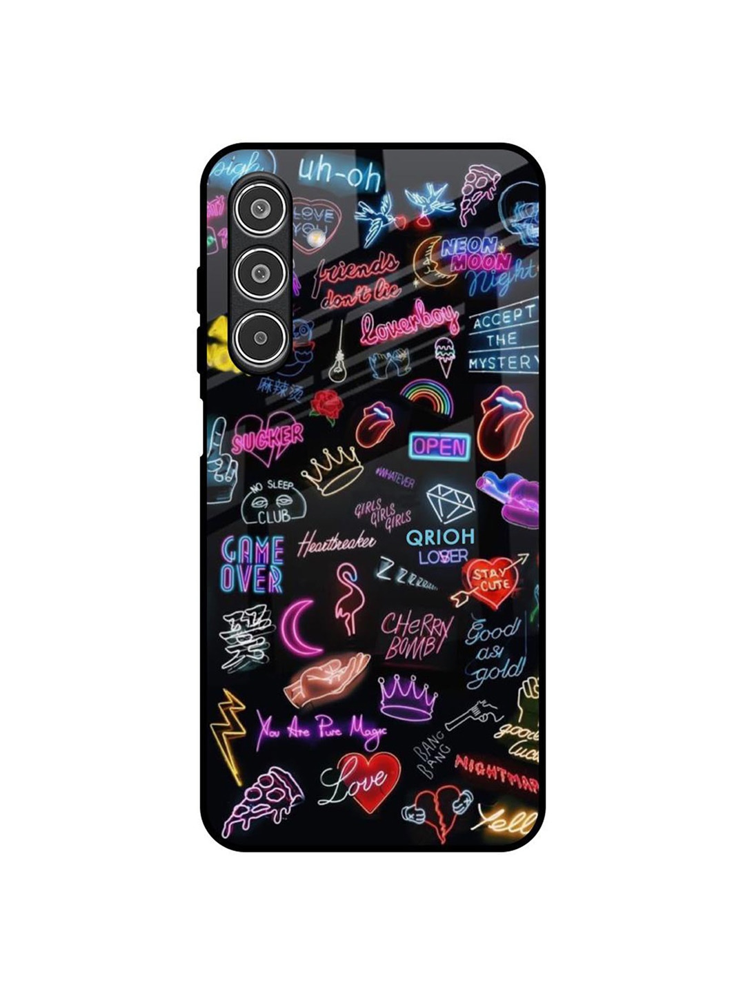 

QRIOH Accept The Mystery Samsung Galaxy A26 5G Impact Resistant Back Case, Black