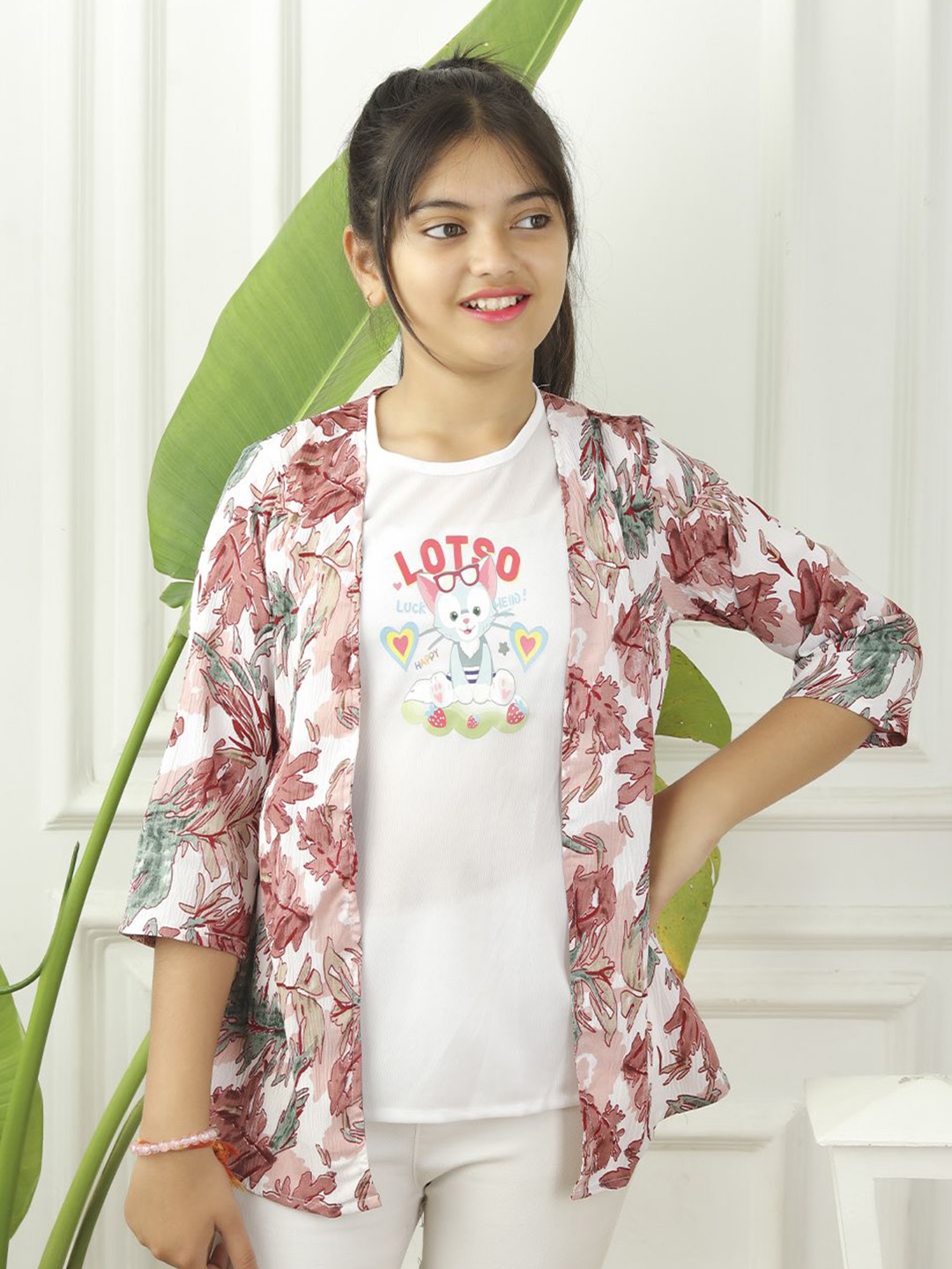 

BAESD Floral Print Top, Green