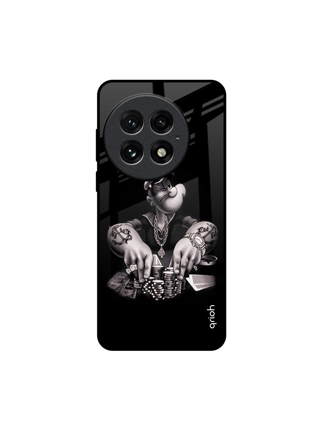 

QRIOH Gambling Problem OnePlus 13 Impact Resistant Back Case, Black