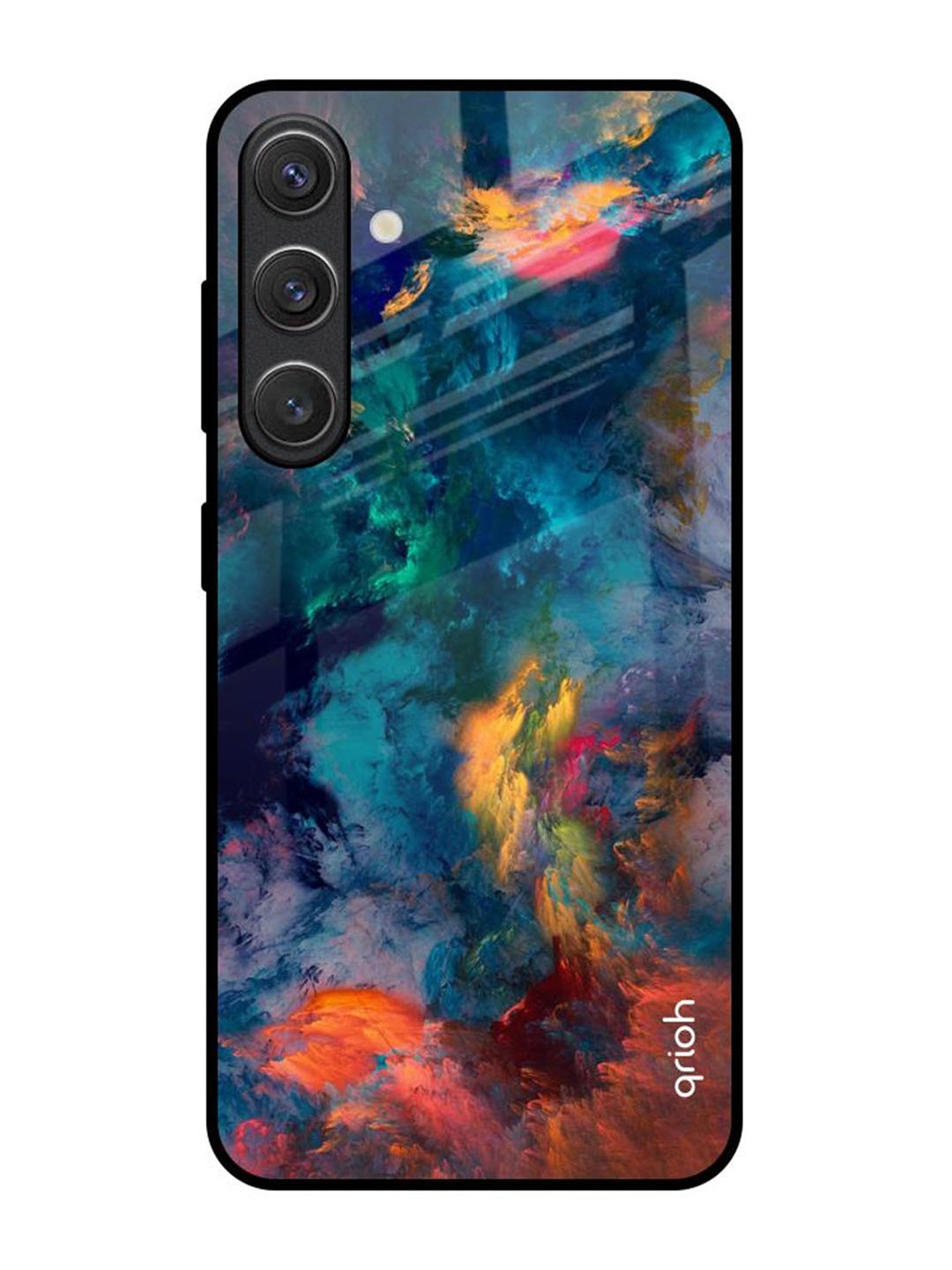 

QRIOH Cloudburst Samsung Galaxy S25 5G Impact Resistant Back Case, Blue