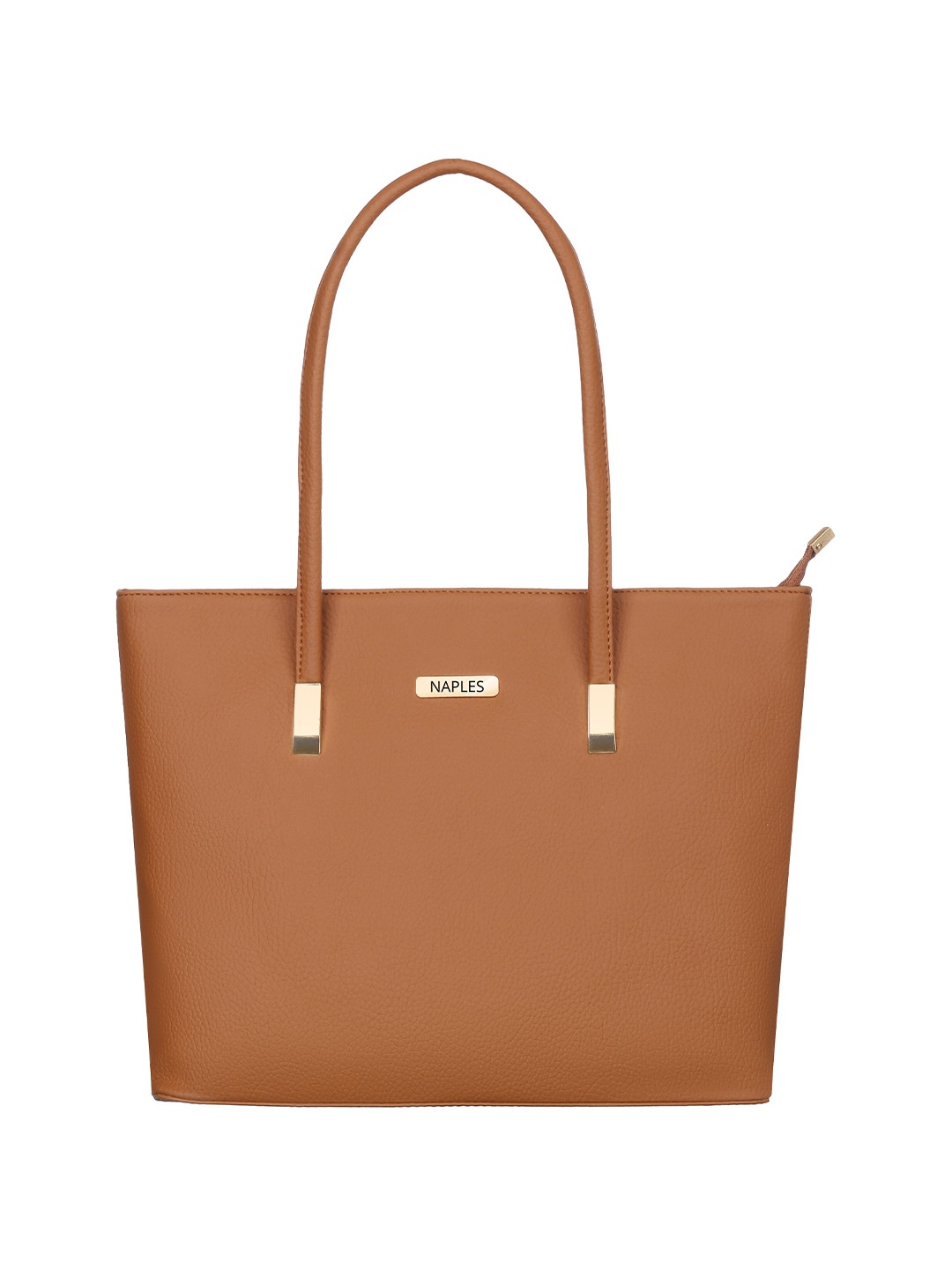 

Naples PU Structured Shoulder Bag, Tan