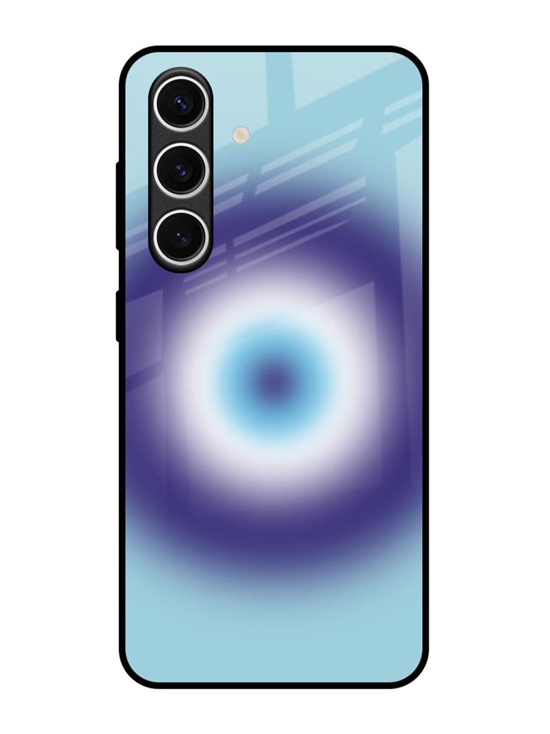 

QRIOH Evil Eye Art Samsung Galaxy S24 FE 5G Impact Resistant Back Case, Blue