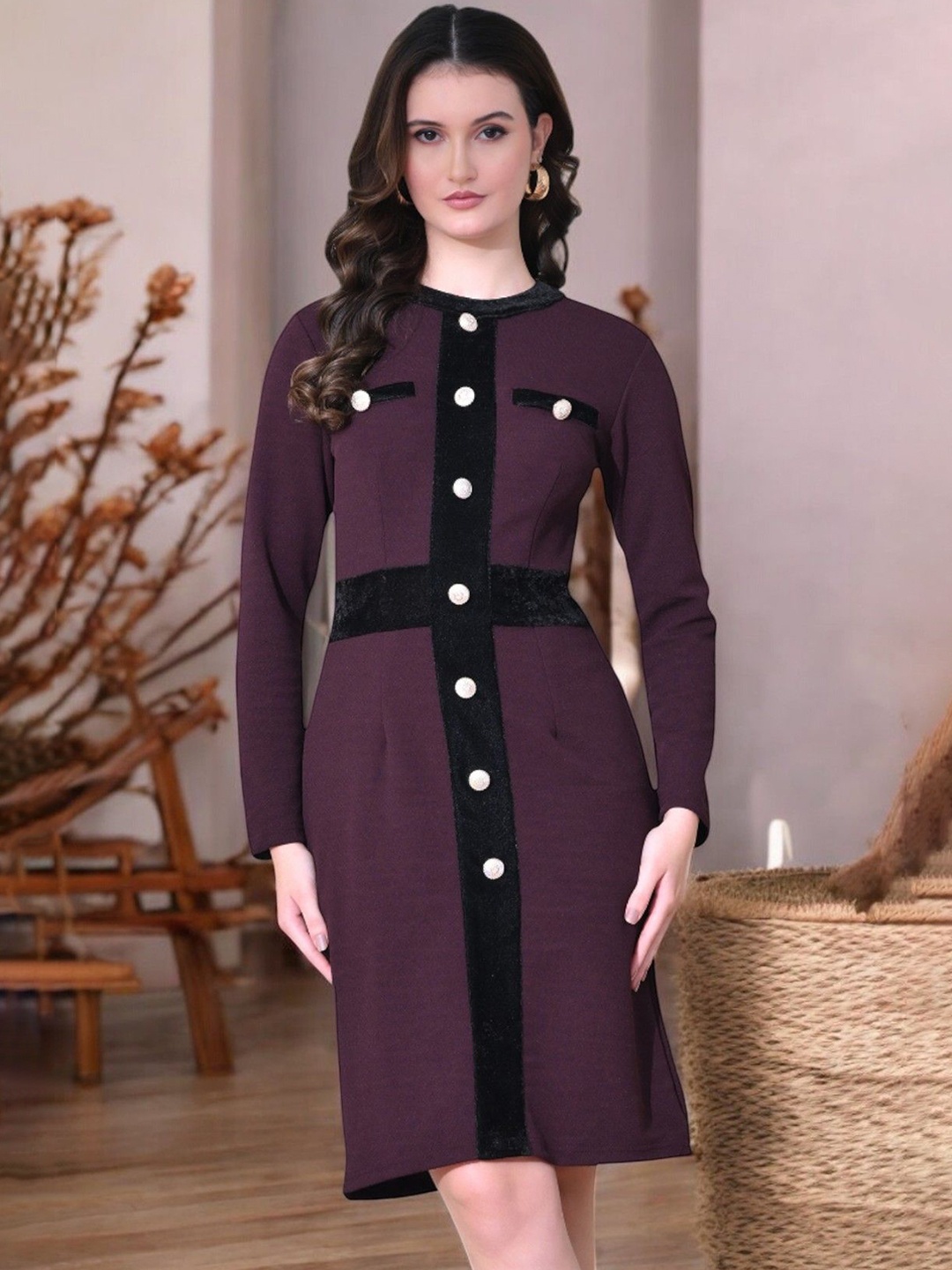 

Arbiter Collection Bodycon Mini Dress, Purple