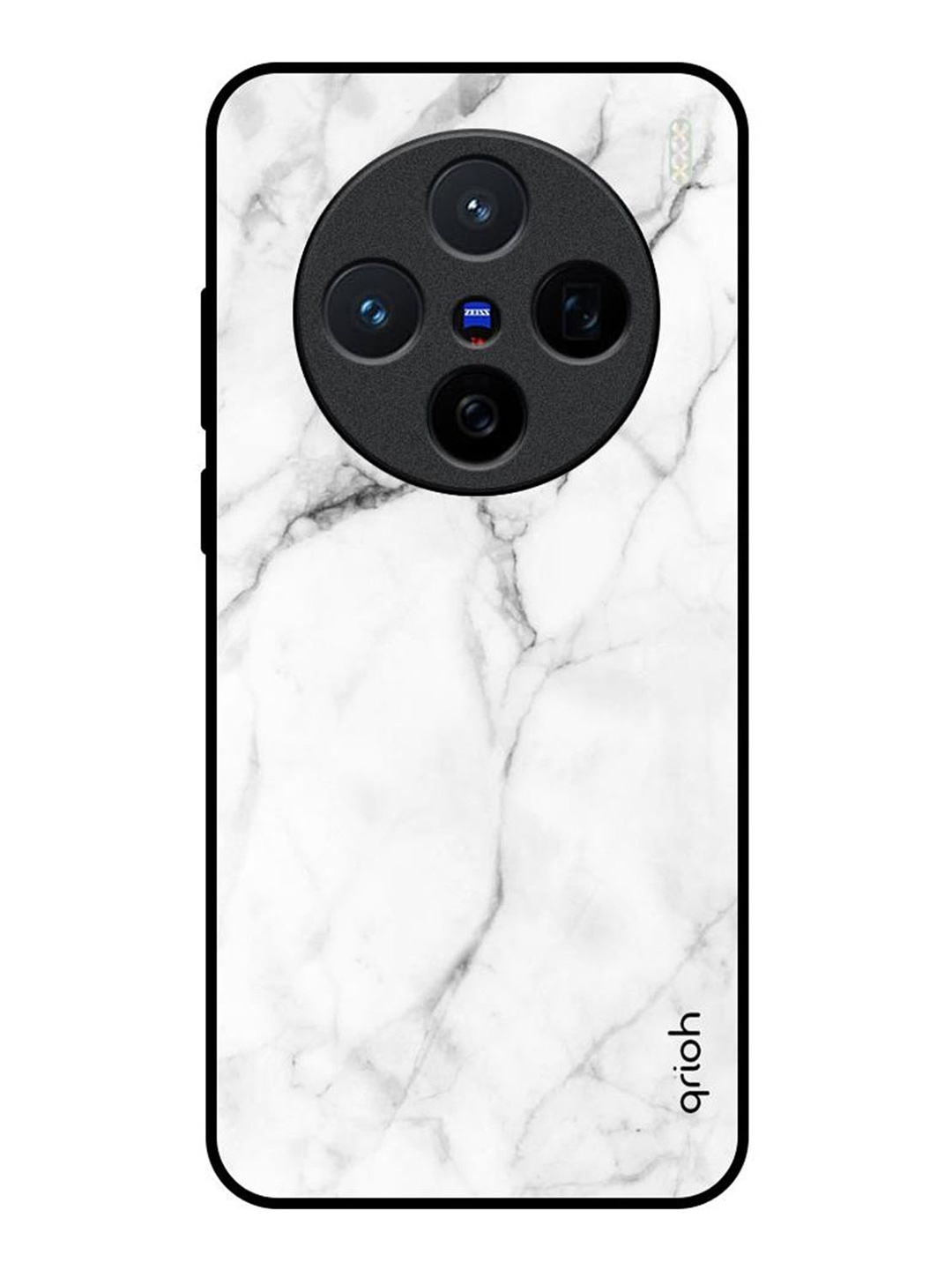 

QRIOH Modern White Marble Vivo X200 5G Impact Resistant Back Case