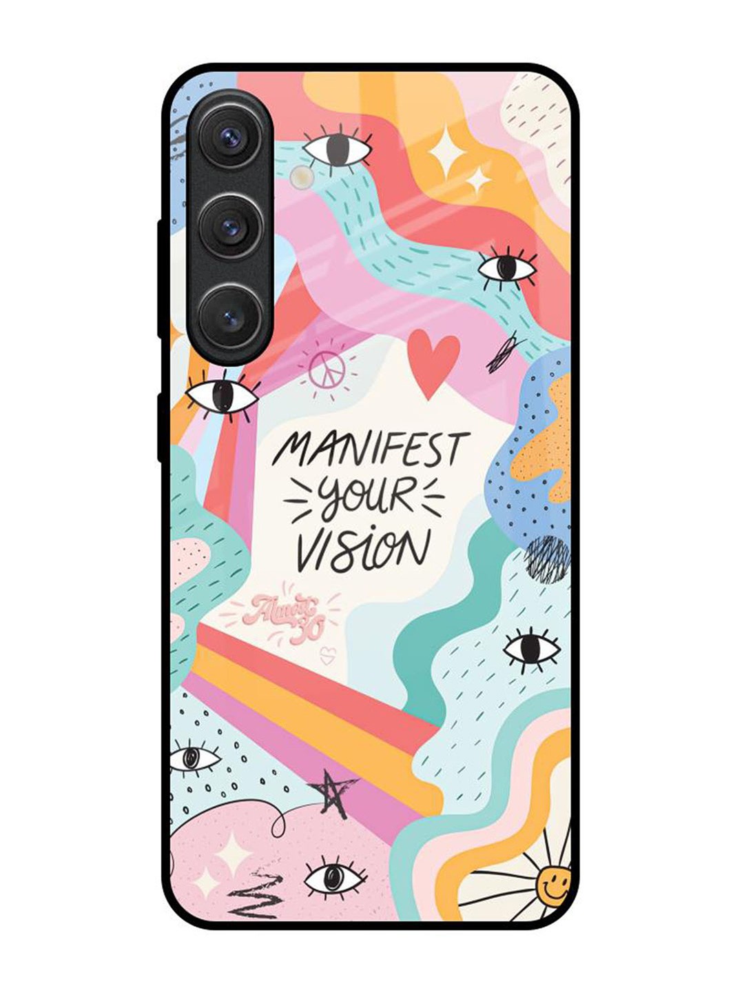 

QRIOH Vision Manifest Samsung Galaxy S25 5G Impact Resistant Back Case, White