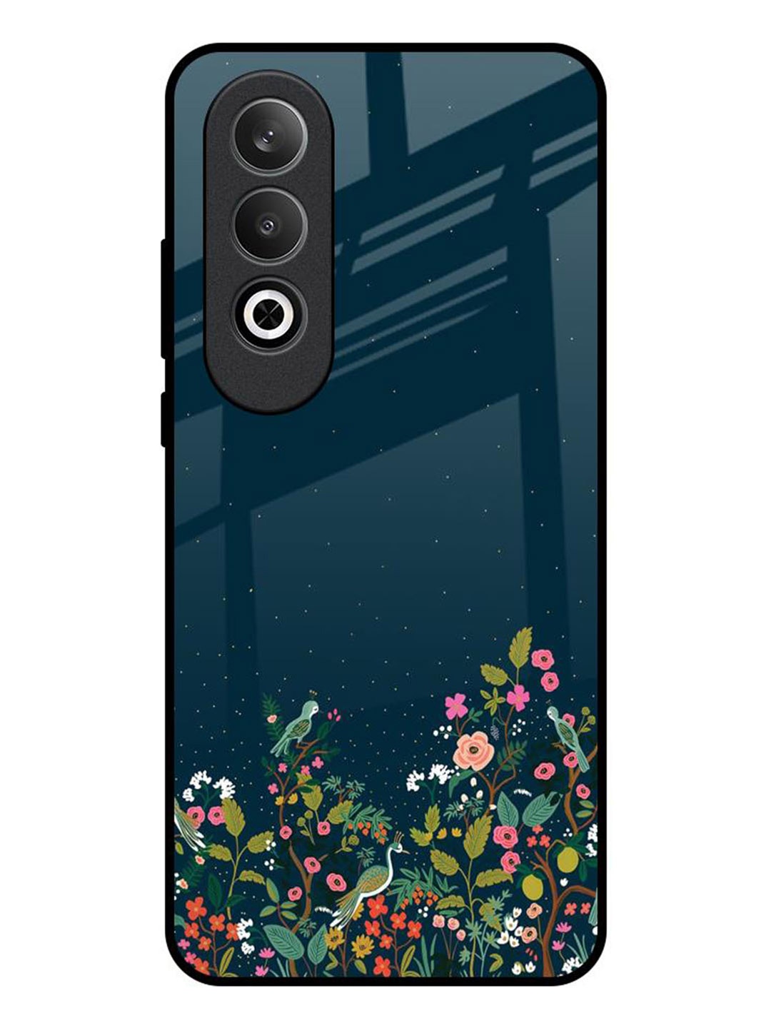 

QRIOH Small Garden OnePlus Nord CE4 5G Impact Resistant Back Case, Teal