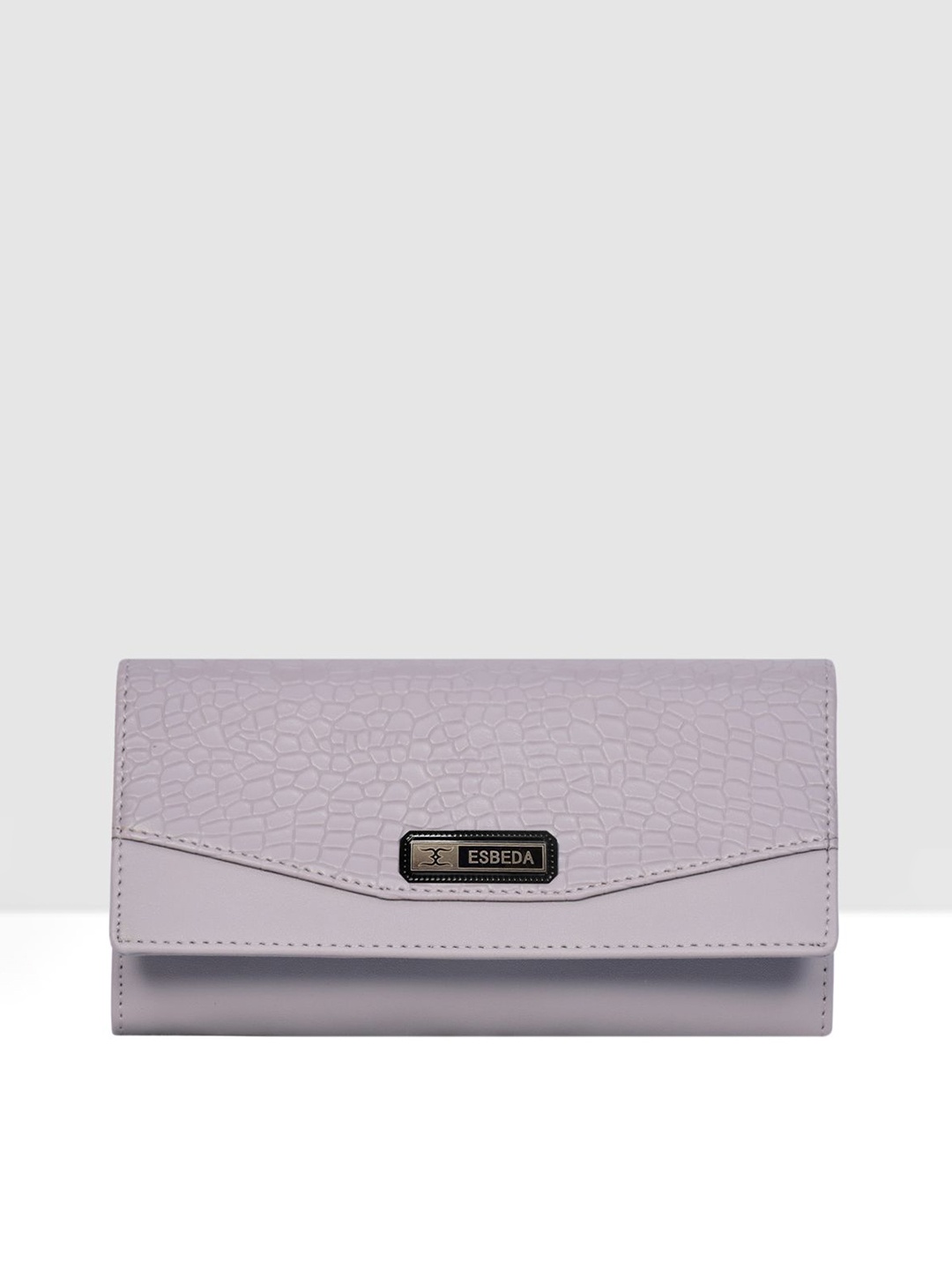 

ESBEDA Women Textured PU Two Fold Wallet, Lavender