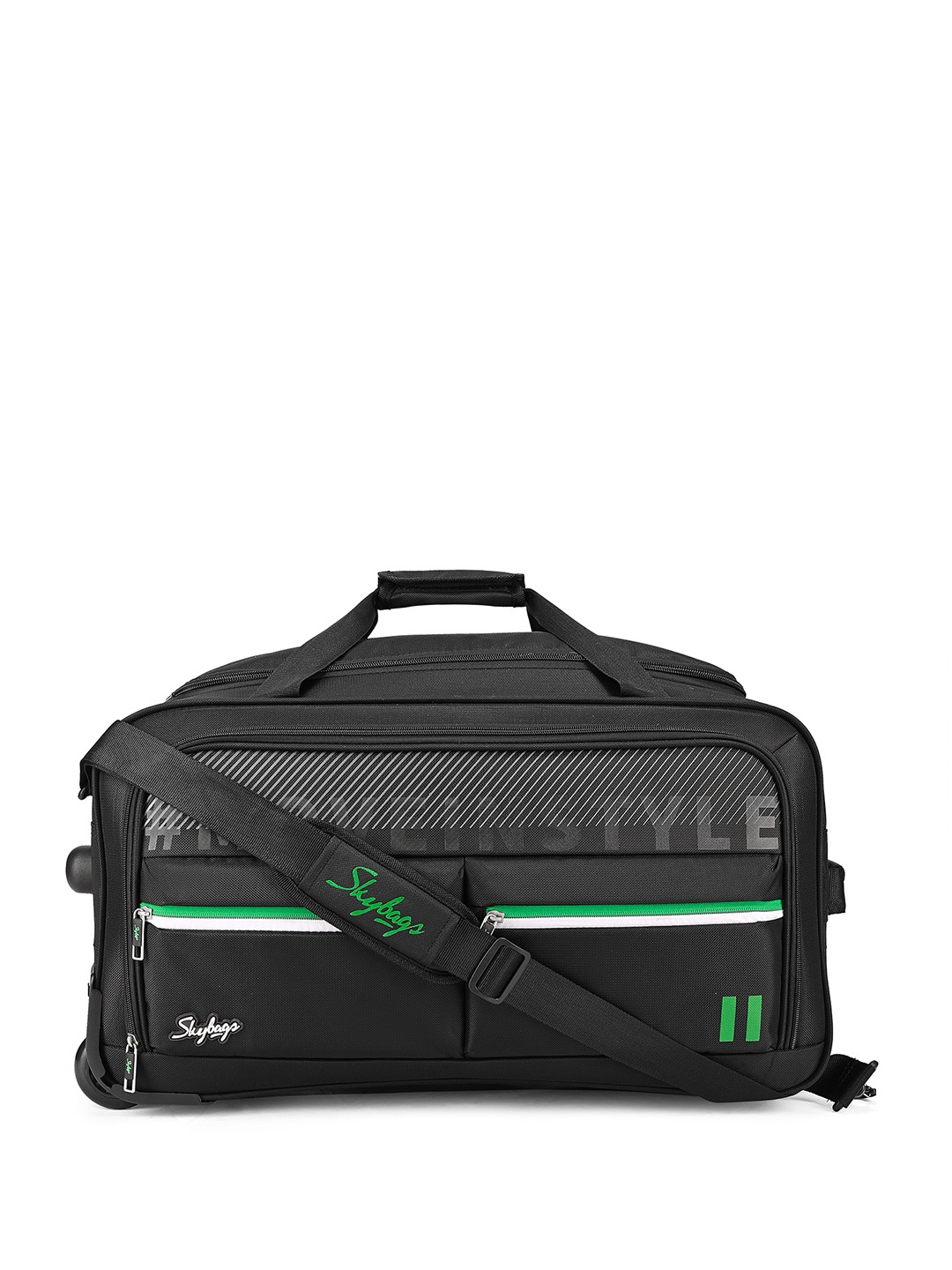 

Skybags Muse Adjustable Medium Duffel Bag With Wheels, Black