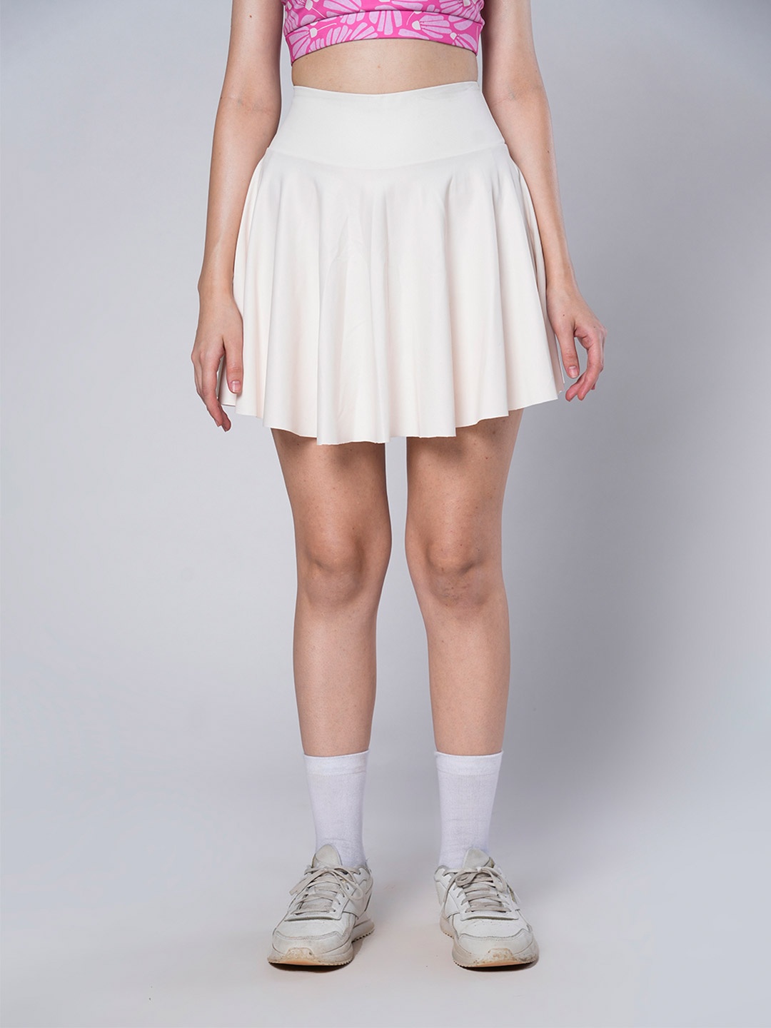 

UMILDO Skorts Above Knee Skirt, Cream