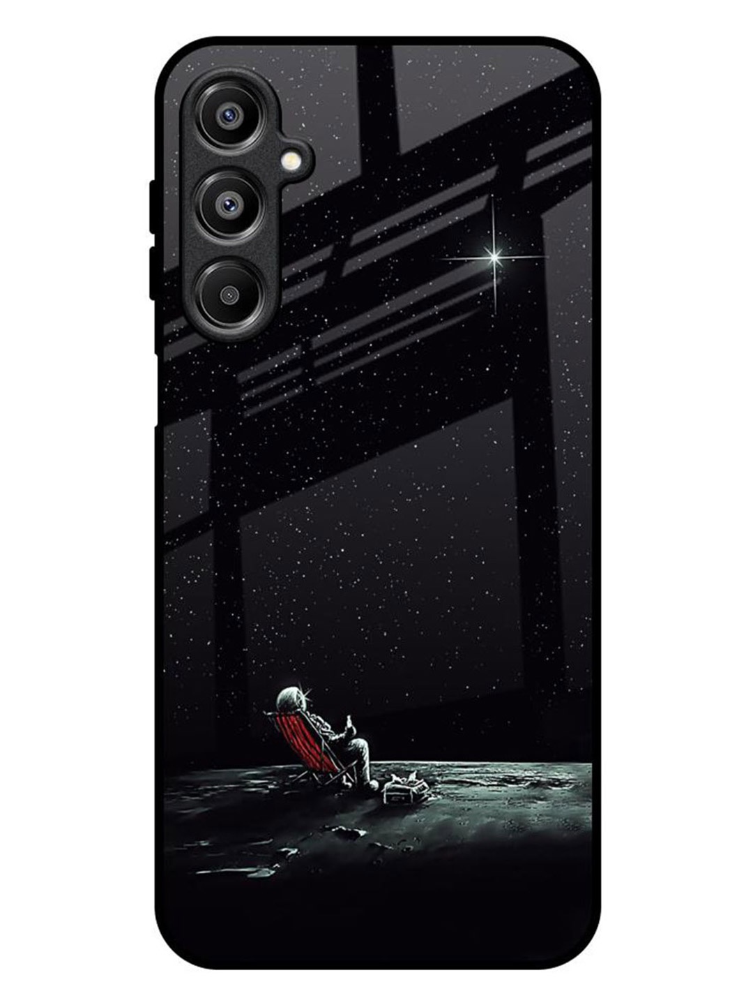 

QRIOH Relaxation Mode On Samsung Galaxy A16 5G Impact Resistant Back Case, Black
