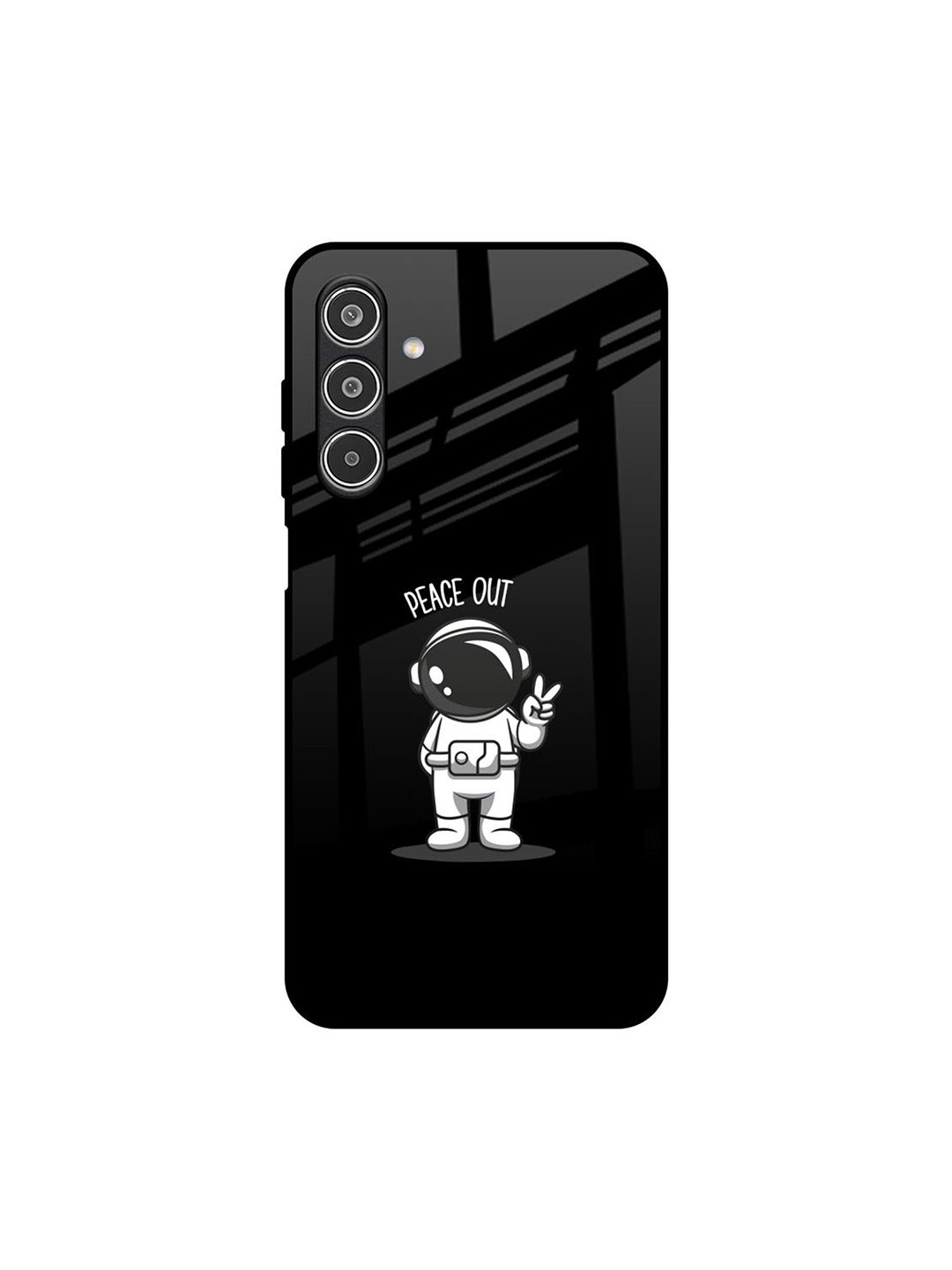 

QRIOH Peace Out Astro Real Samsung Galaxy A26 5G Impact Resistant Back Case, Black