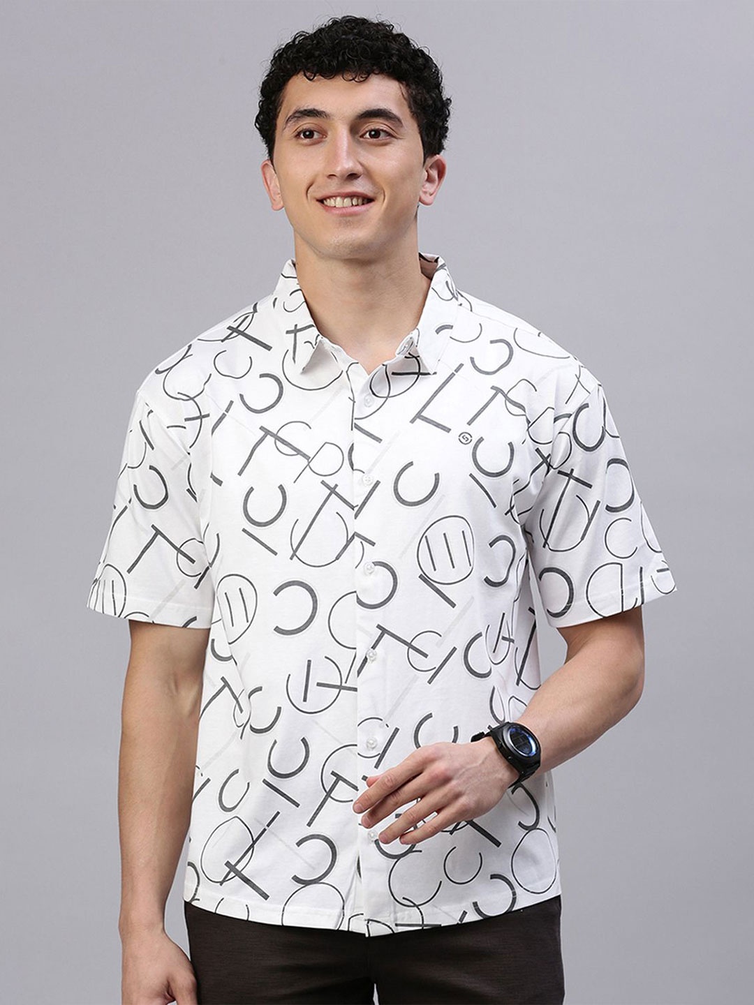 

Classic Polo Men Opaque Casual Shirt, White