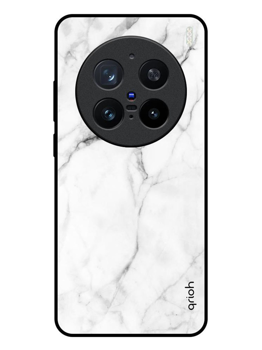 

QRIOH Modern White Marble Vivo X200 Pro 5G Impact Resistant Back Case