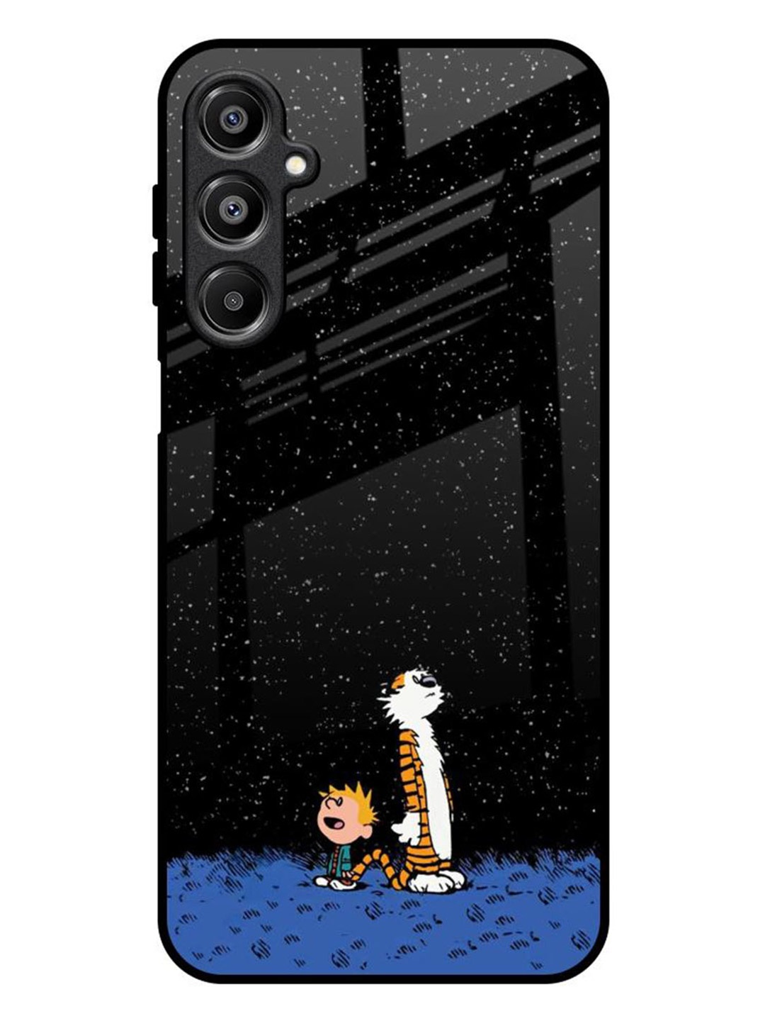 

QRIOH Night Sky Star Real Samsung Galaxy A16 5G Impact Resistant Back Case, Black