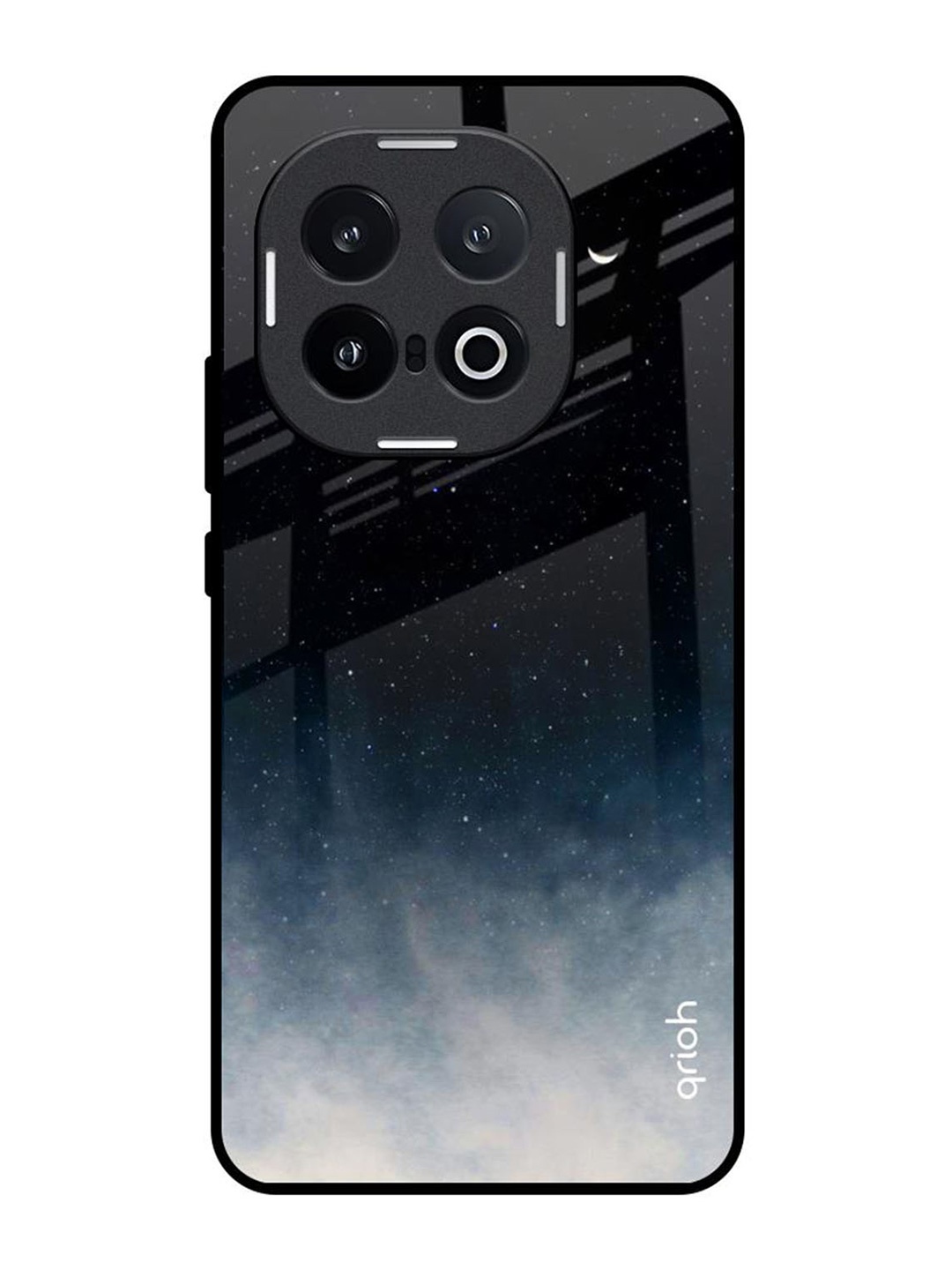 

QRIOH Black Aura IQOO 13 5G Impact Resistant Back Case