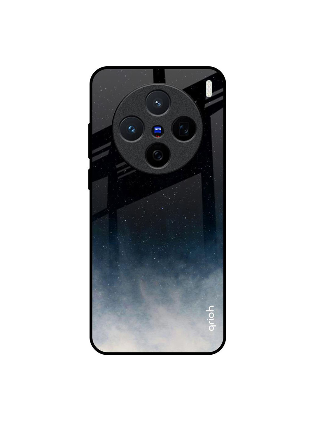 

QRIOH Black Aura Vivo X200 5G Impact Resistant Back Case