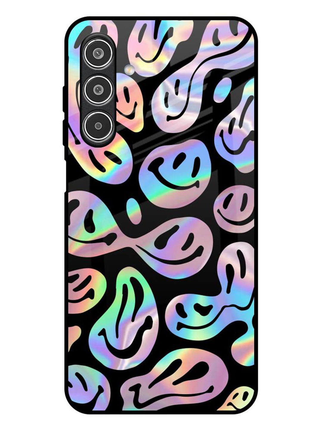 

QRIOH Acid Smile Samsung Galaxy A26 5G Impact Resistant Back Case, Black