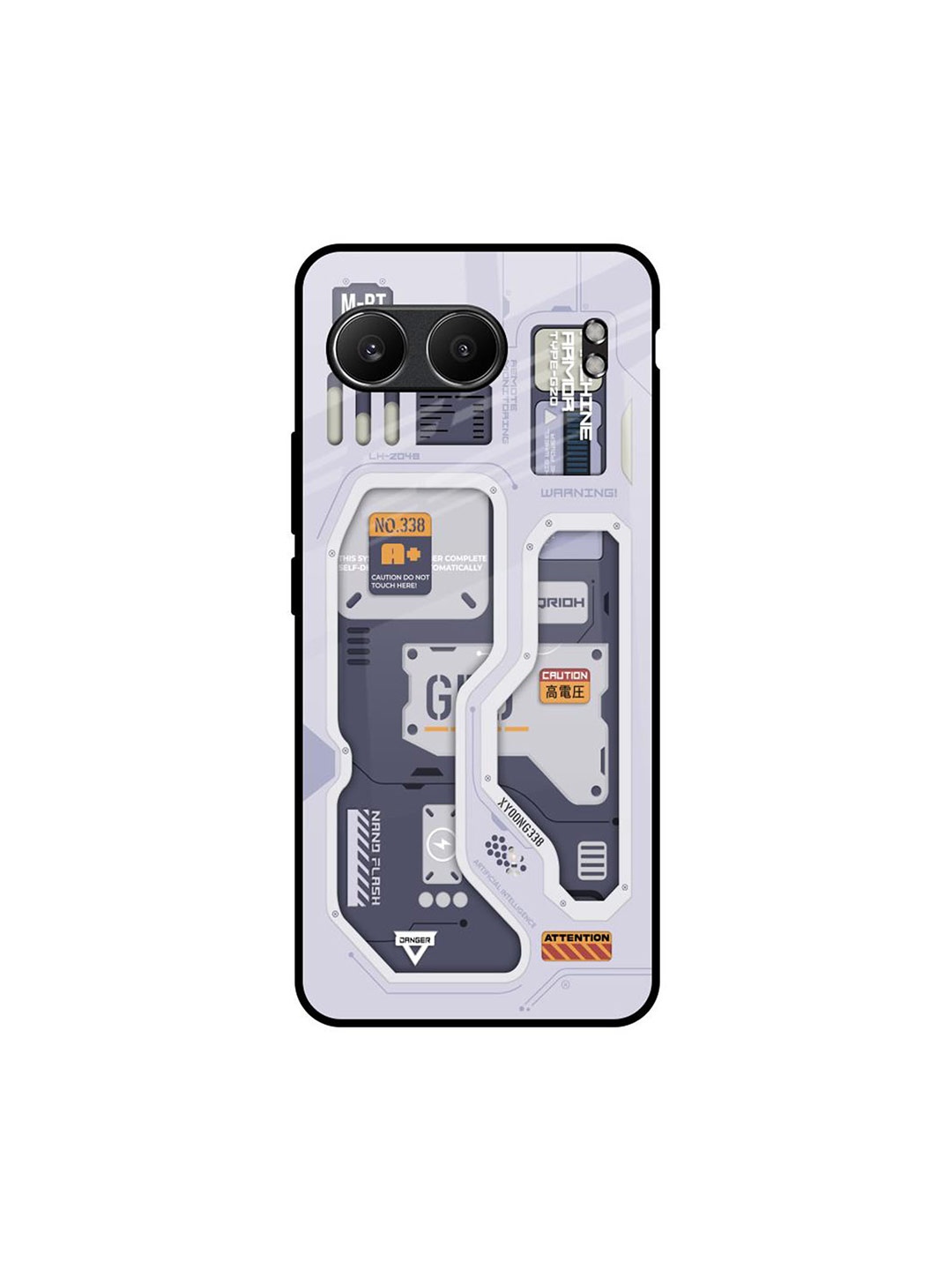 

QRIOH Tech Savvy OnePlus Nord 4 5G Impact Resistant Back Case, Grey melange
