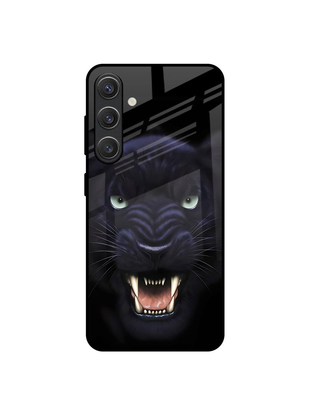 

QRIOH Angry Black Leopard Samsung Galaxy S25 Plus 5G Impact Resistant Back Case