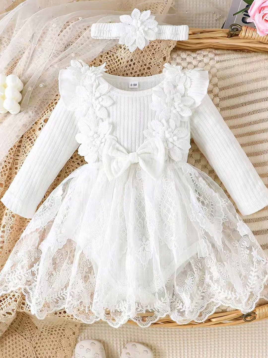 

Xsole Fit & Flare Dress, White
